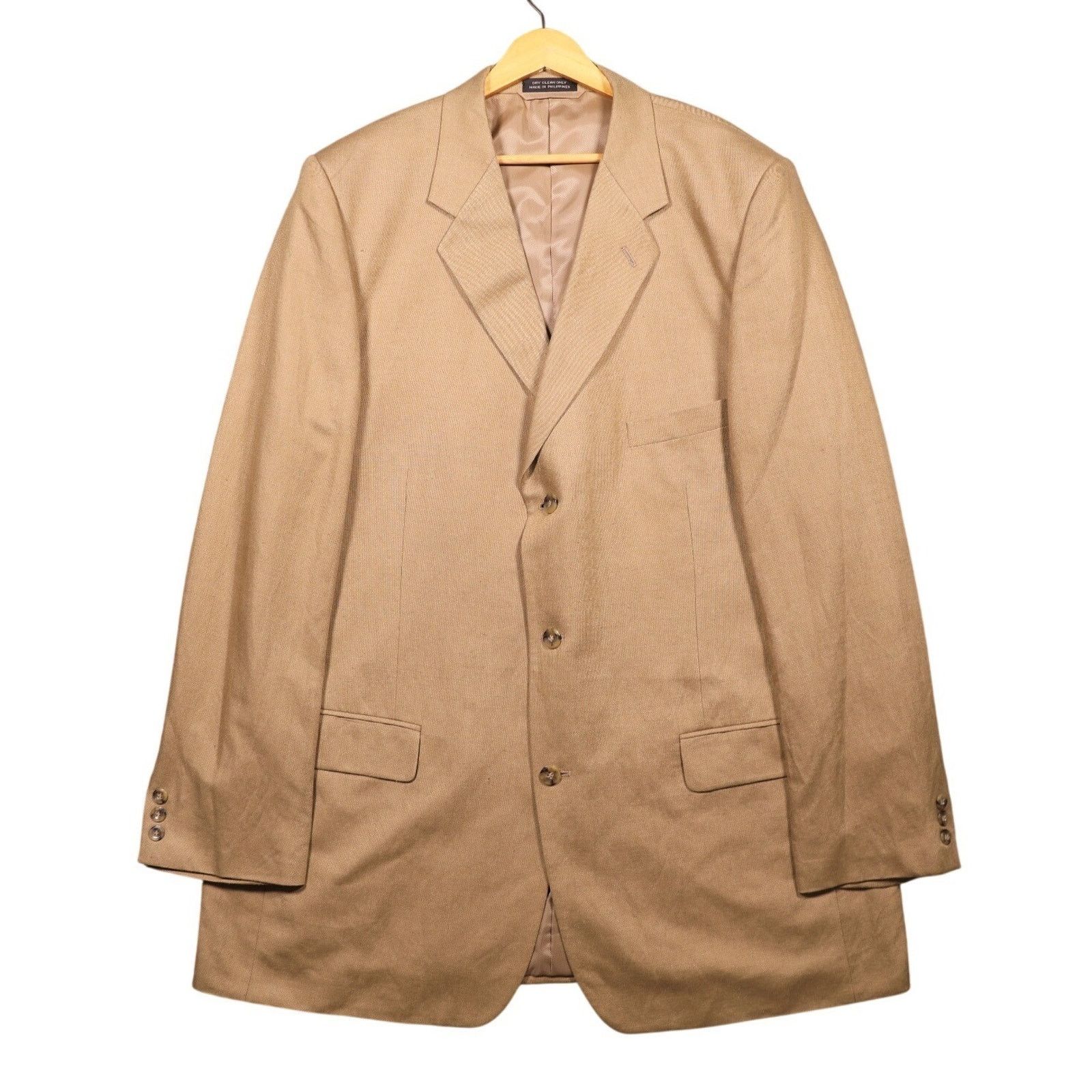 Haspel Vintage Haspel 2 Piece Suit Mens 48L Tan Brown Size 48L - 2 Thumbnail