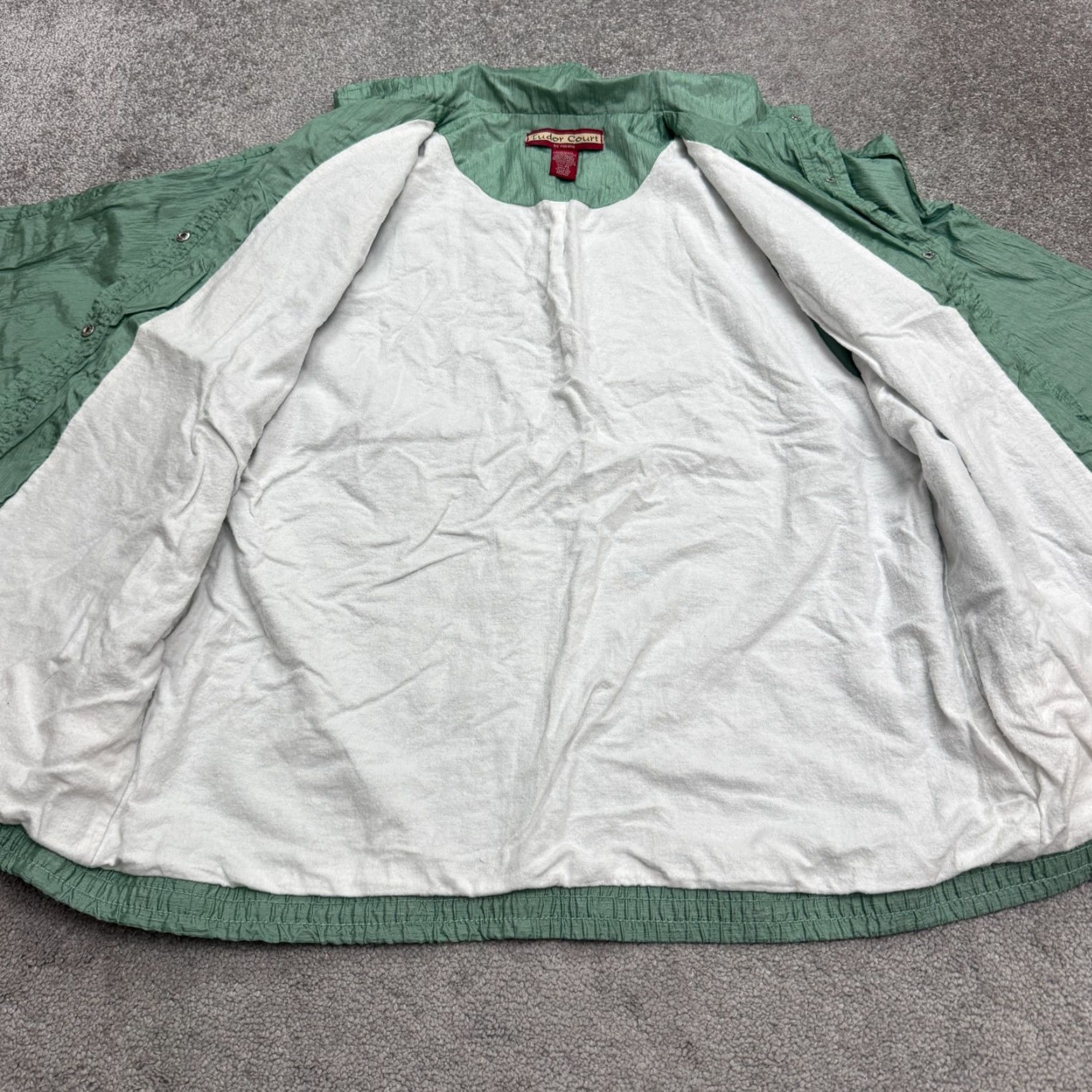 Haband VINTAGE Haband Windbreaker Jacket Womens XL Green 90s Classic Snap Size XL / US 12-14 / IT 48-50 - 5 Thumbnail