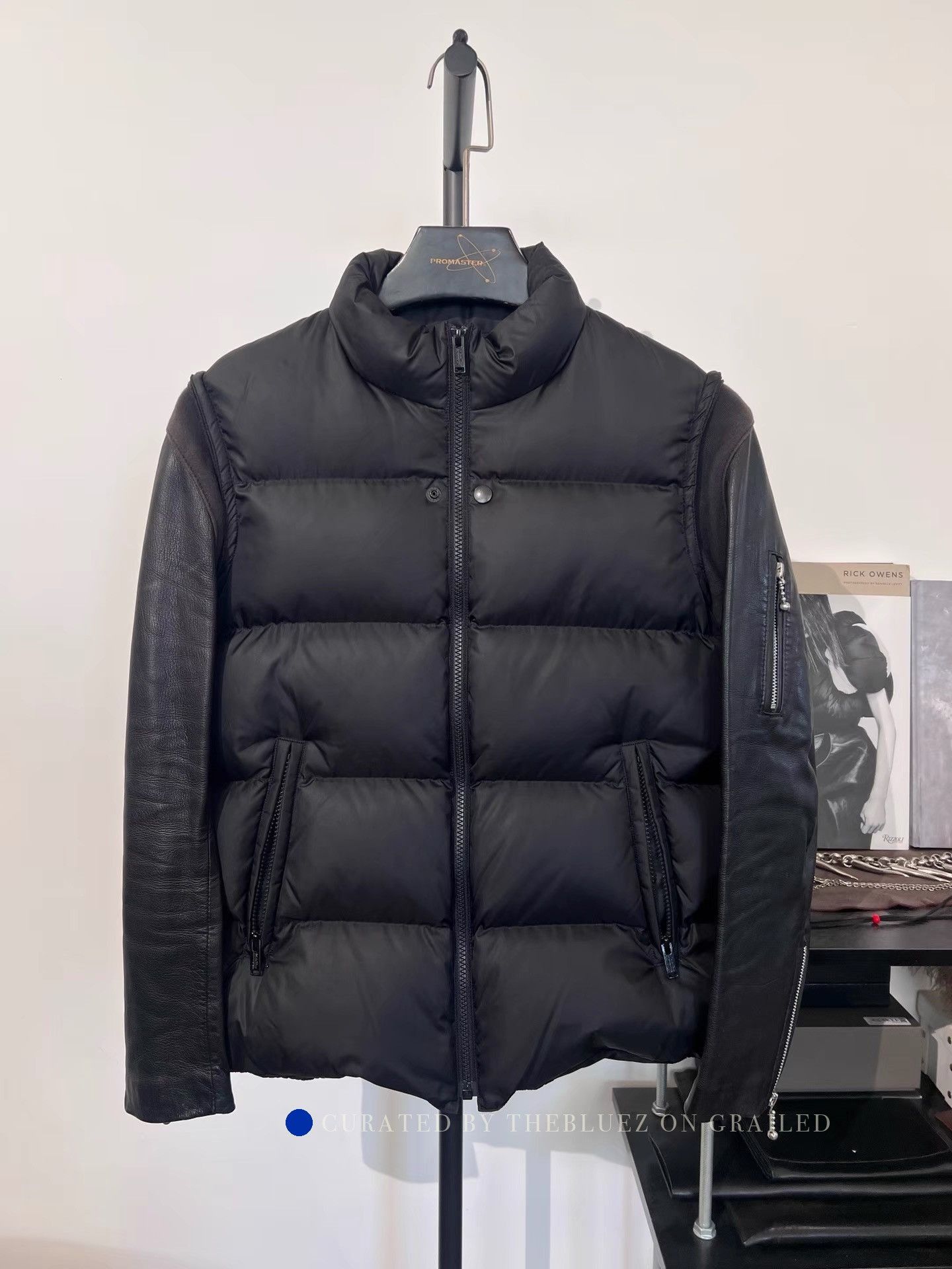 Undercover Mixed Material Down Coat in Black Size US S / EU 44-46 / 1 - 1 Thumbnail