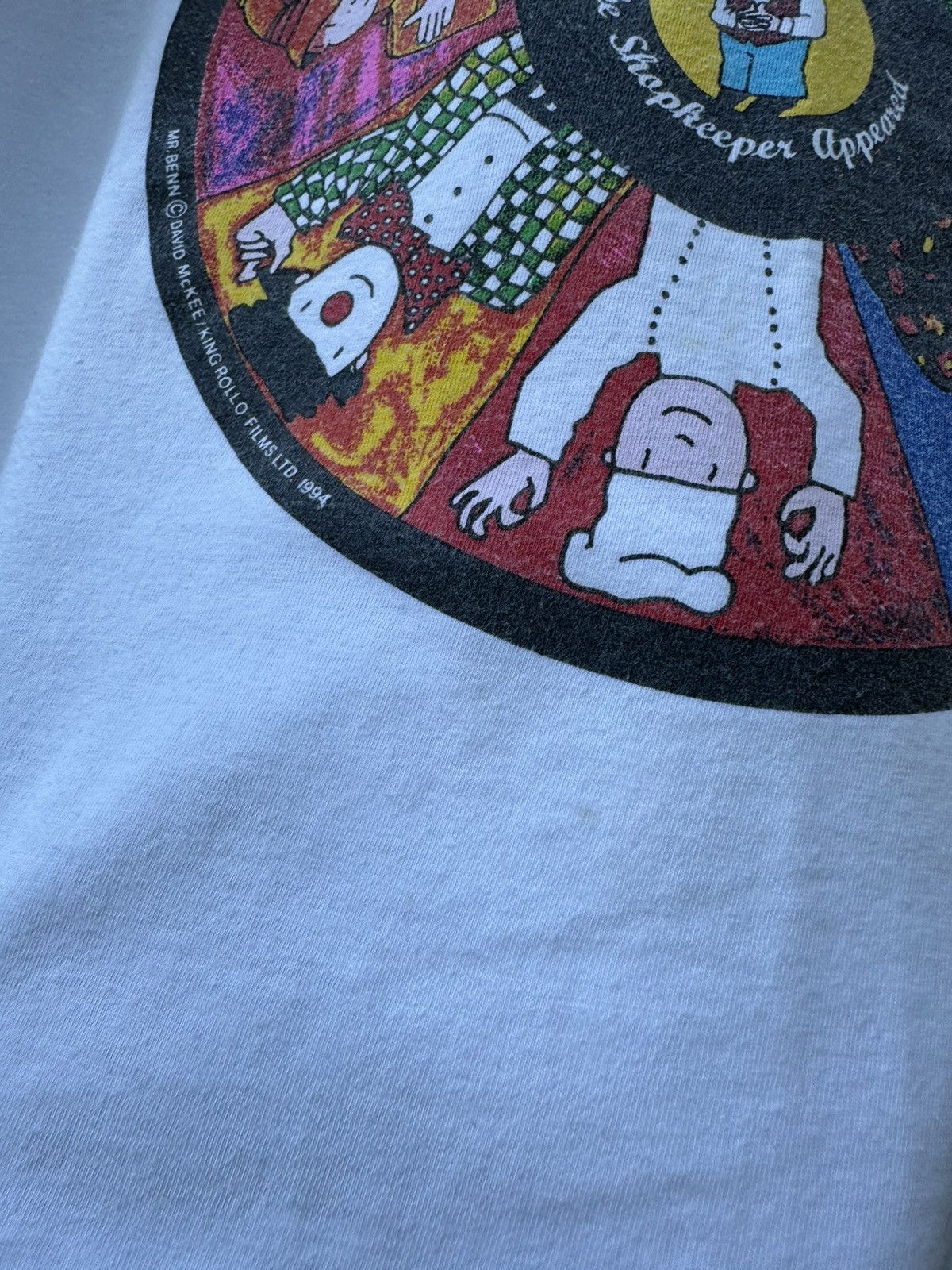Vintage Vintage Mr. Benn T-shirt 1994 David McKee King Rollo Tee Size US XL / EU 56 / 4 - 9 Thumbnail