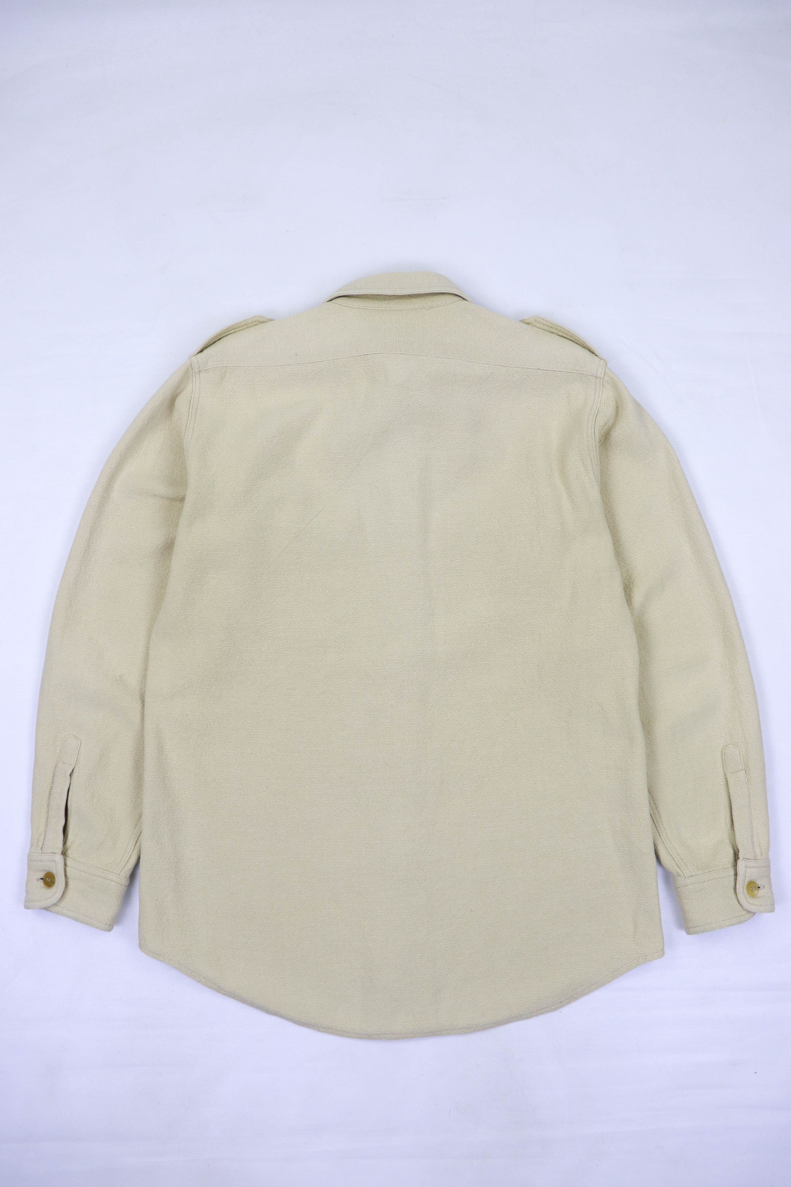 Bally BALLY Vintage Made in Italy Light Beige Zip Overshirt Size US M / EU 48-50 / 2 - 2 Thumbnail