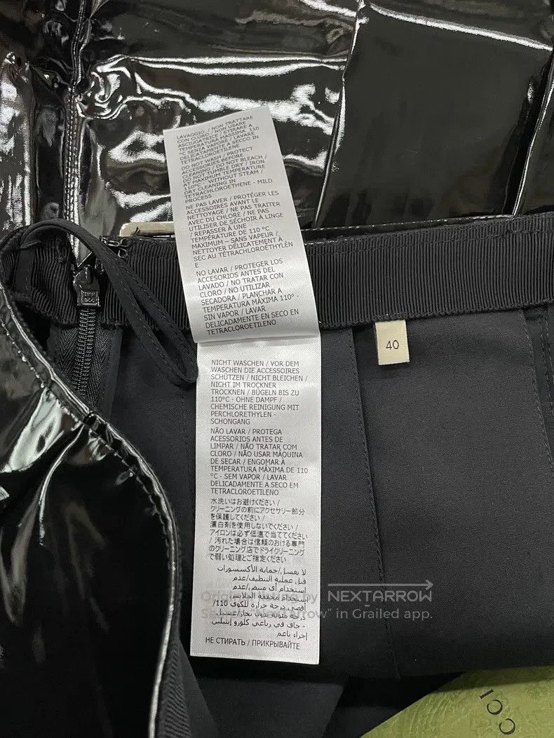 Gucci Gucci Black patent leather skirt Size 26" / US 2 / IT 38 - 6 Thumbnail