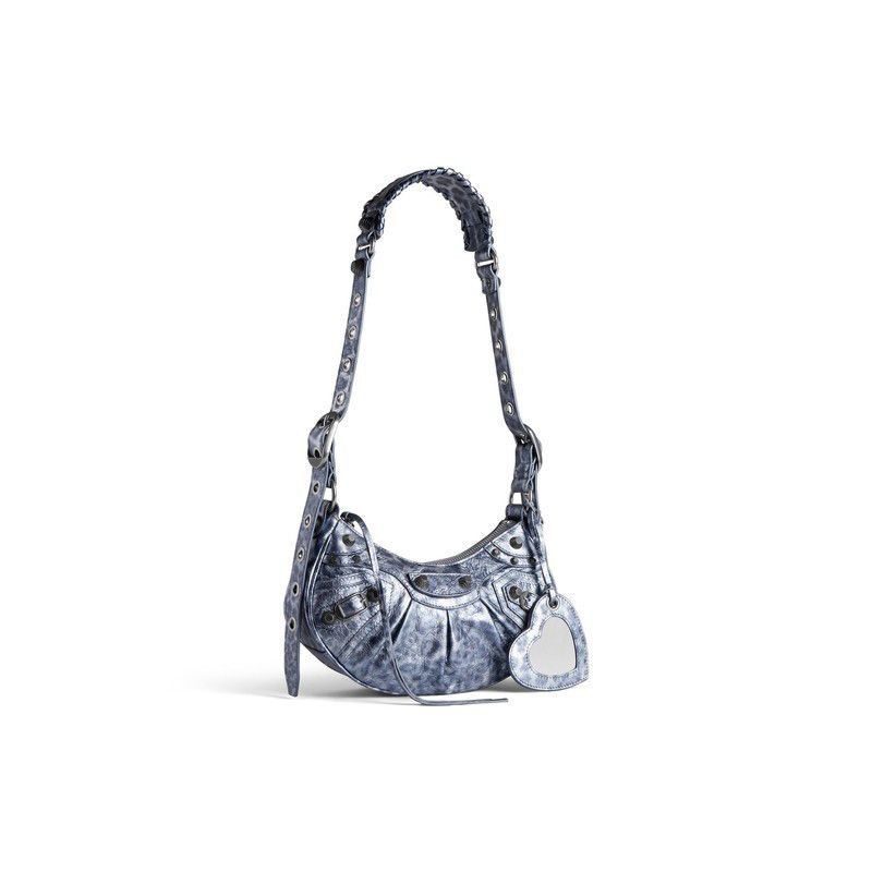 Balenciaga o1s1rm0825 Size: OS / Le Cagole Shoulder Bag in Blue Size ONE SIZE - 6 Thumbnail
