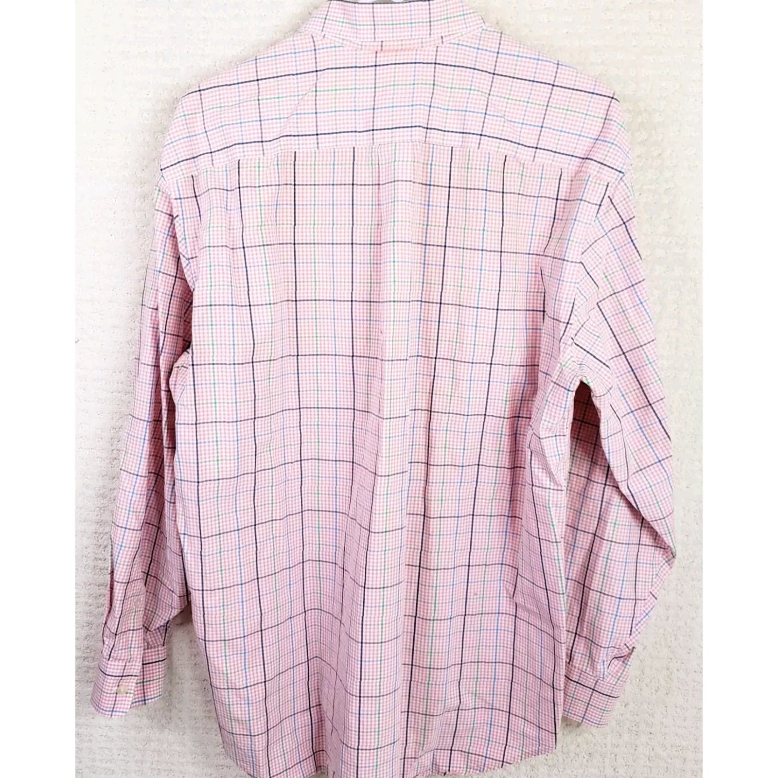 Vineyard Vines Vineyard Vines Murray Shirt Long Sleeve Button-Up Men L Pink Check Cotton Shirt Size US L / EU 52-54 / 3 - 7 Thumbnail