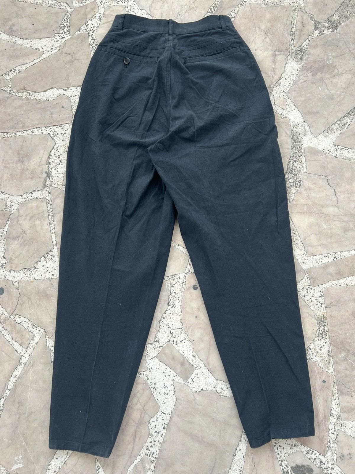 Comme des Garcons CDG Slack Parachute Faded Black Pants Size 22" - 2 Thumbnail