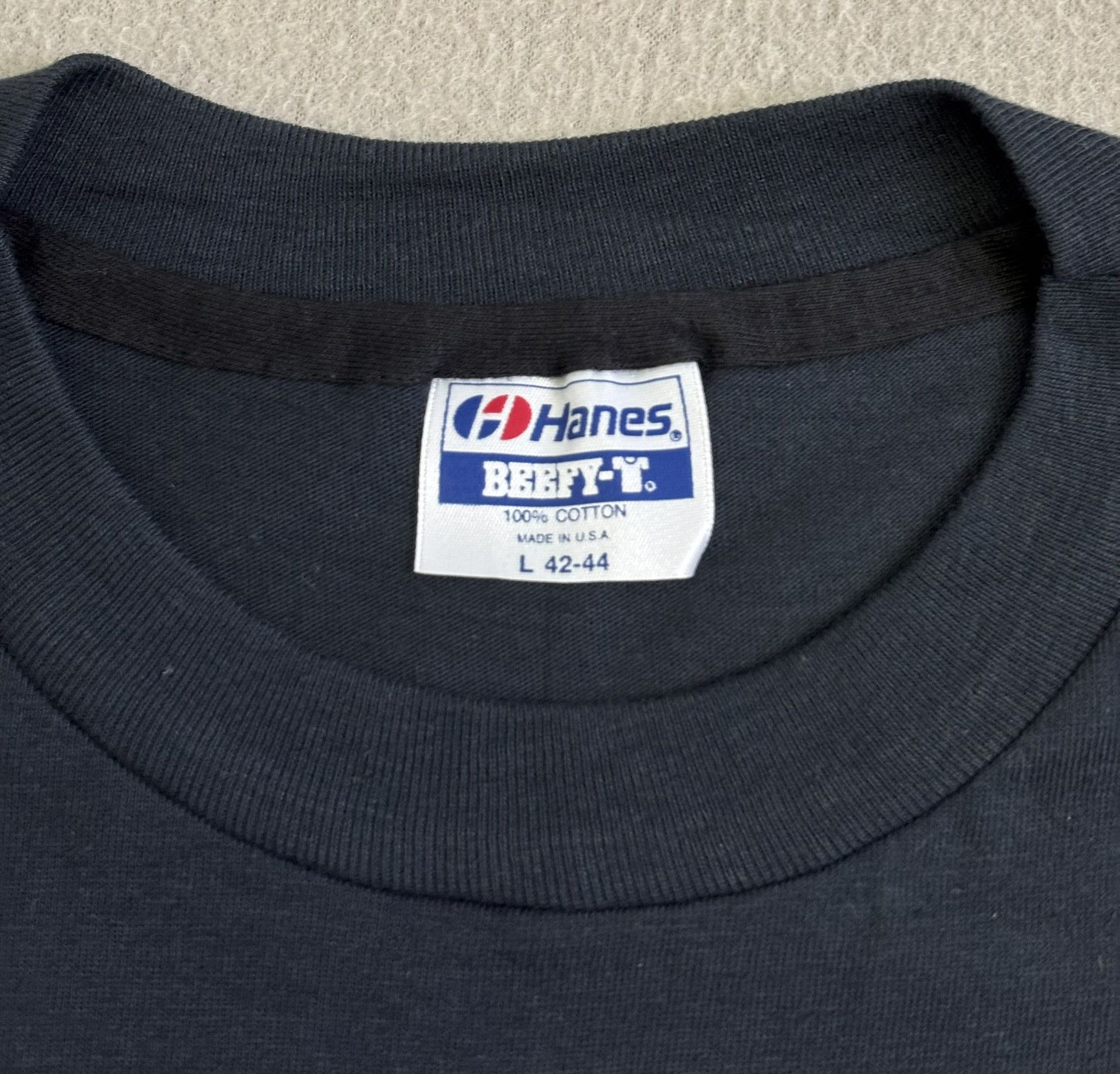 DC Comics × Hanes × Vintage Batman 1989 DC Comics 80s Big Logo T-shirt Hanes Large Size US L / EU 52-54 / 3 - 12 Thumbnail