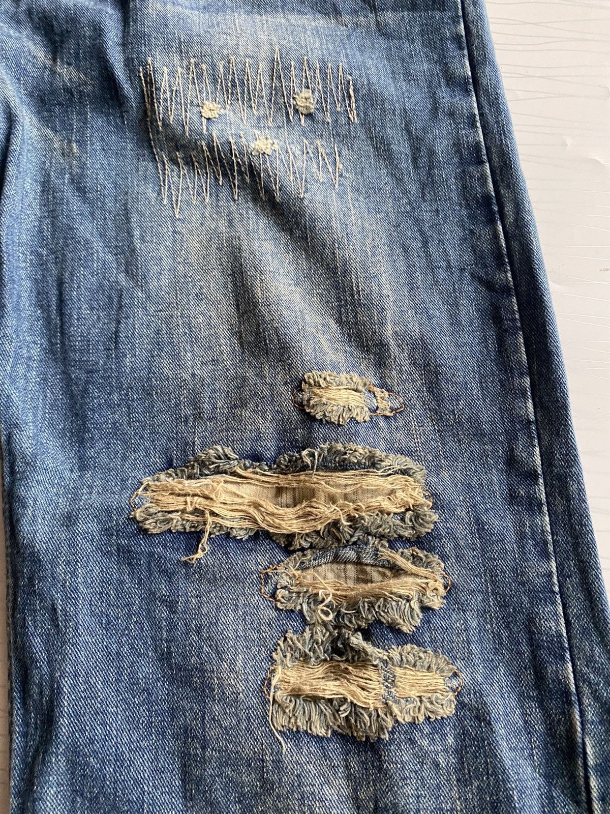 Japanese Brand Japanese Nylus Ripped Denim Jeans Size US 34 / EU 50 - 5 Thumbnail