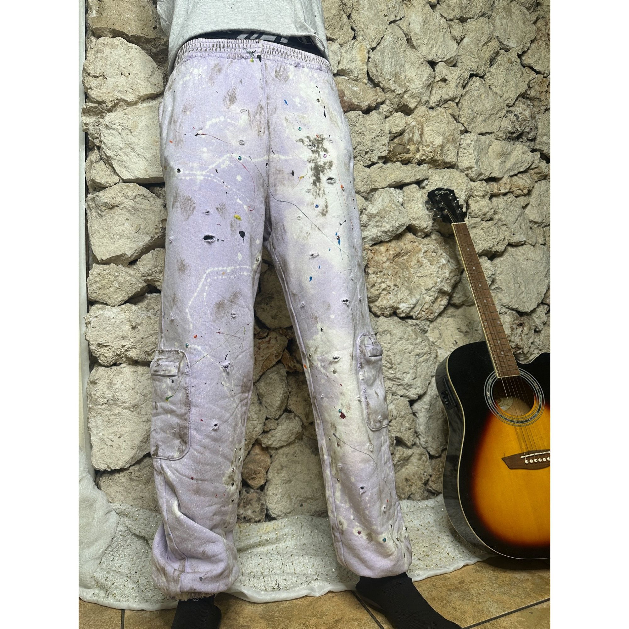 MM6 × Maison Margiela DRO Lab LTD Custom 1/1 ART x Maison Margiela MM6 Jogger Pan Size US 30 / EU 46 - 11 Thumbnail