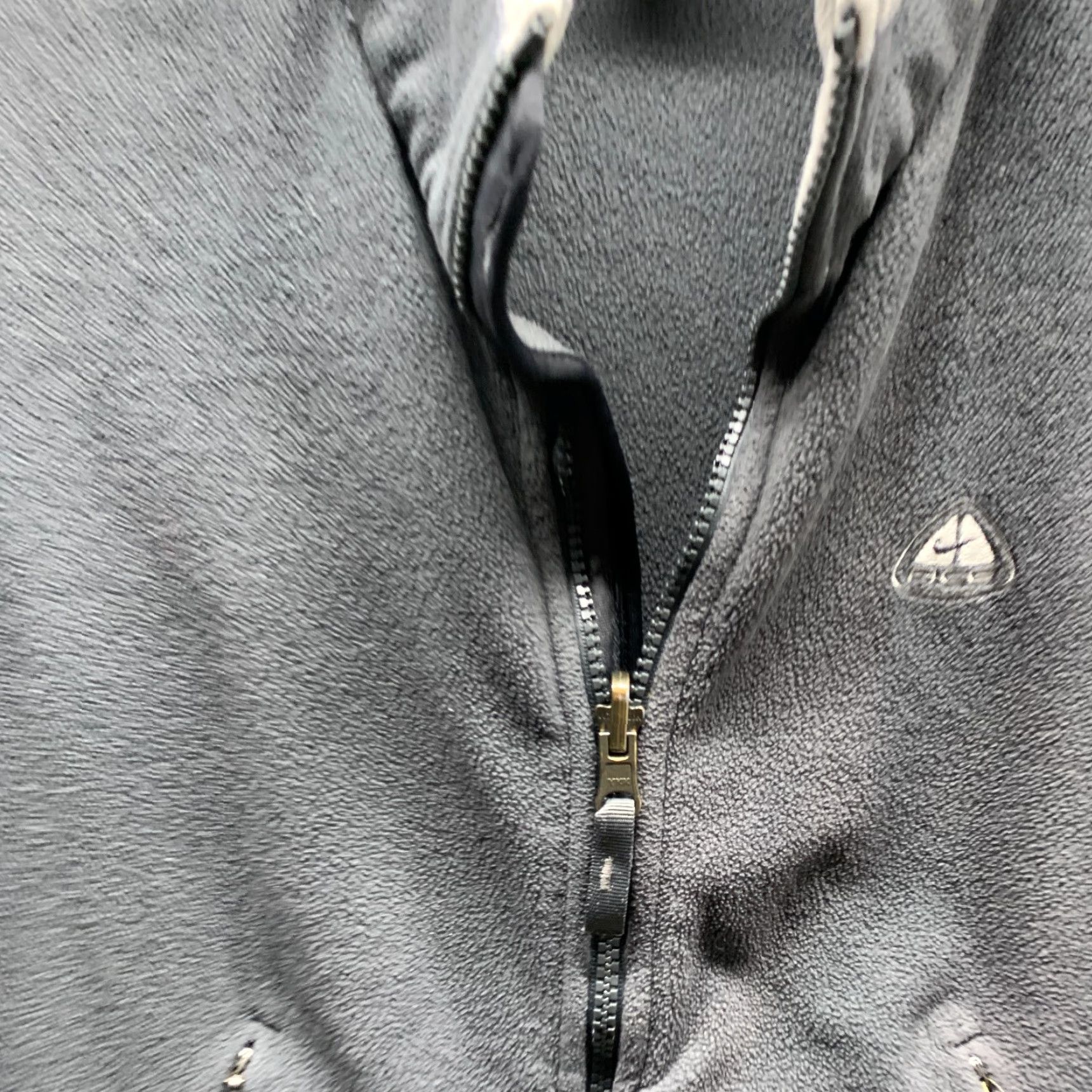 Nike Nike ACG Hoodie Womens Small Gray Zip Up Fleece Casual Lightweight 90s Logo Short Sleeve? Size S / US 4 / IT 40 - 3 Thumbnail