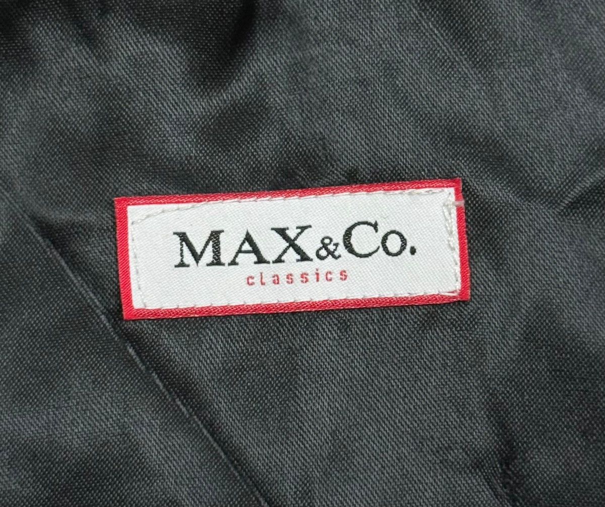 MAX&Co. Max&Co Wool-Angora Zip Coat Leather Trim size IT44 US10 Size M / US 6-8 / IT 42-44 - 17 Thumbnail