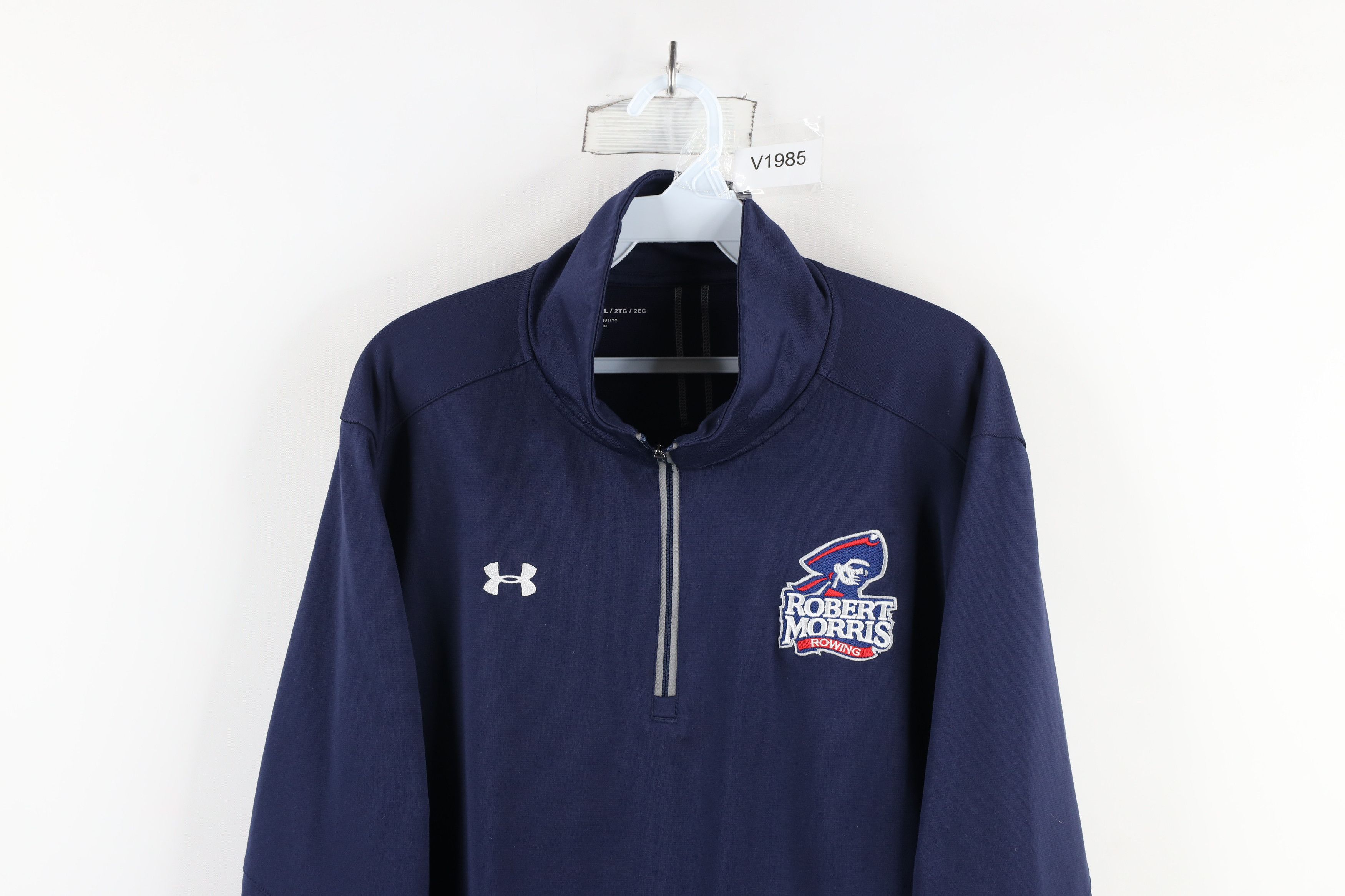 Under Armour × Vintage Under Armour Robert Morris University Rowing Pullover Jacket Size US XXL / EU 58 / 5 - 2 Thumbnail