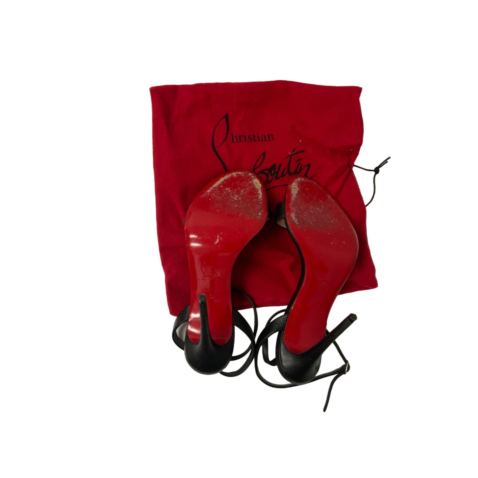 Christian Louboutin Christian Louboutin Loubigirl Ankle-Strap Red Sole Sandals Size US 7 / IT 37 - 4 Thumbnail