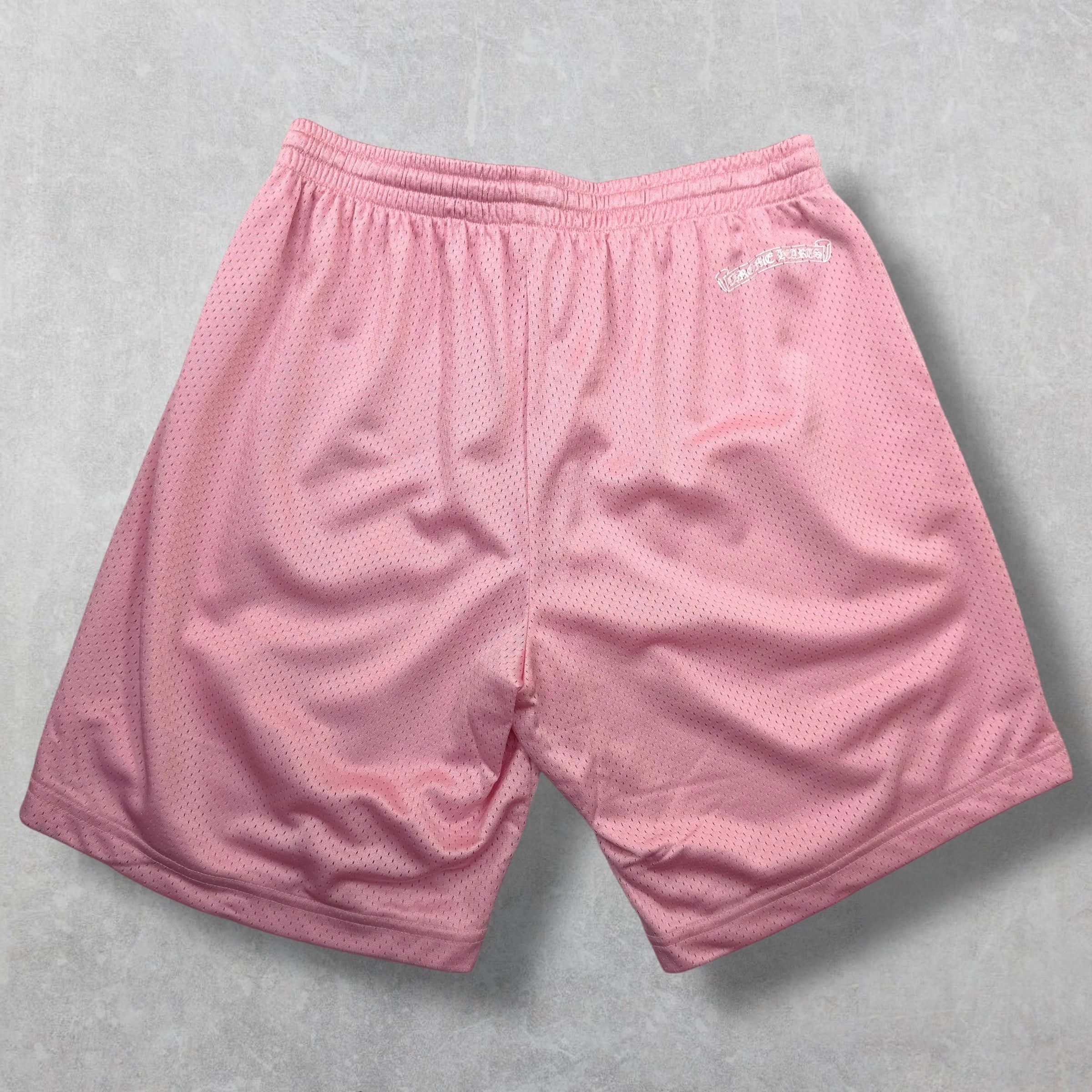 Chrome Hearts Chrome Hearts "Love You" Pink Mesh Shorts M Size US 34 / EU 50 - 2 Thumbnail