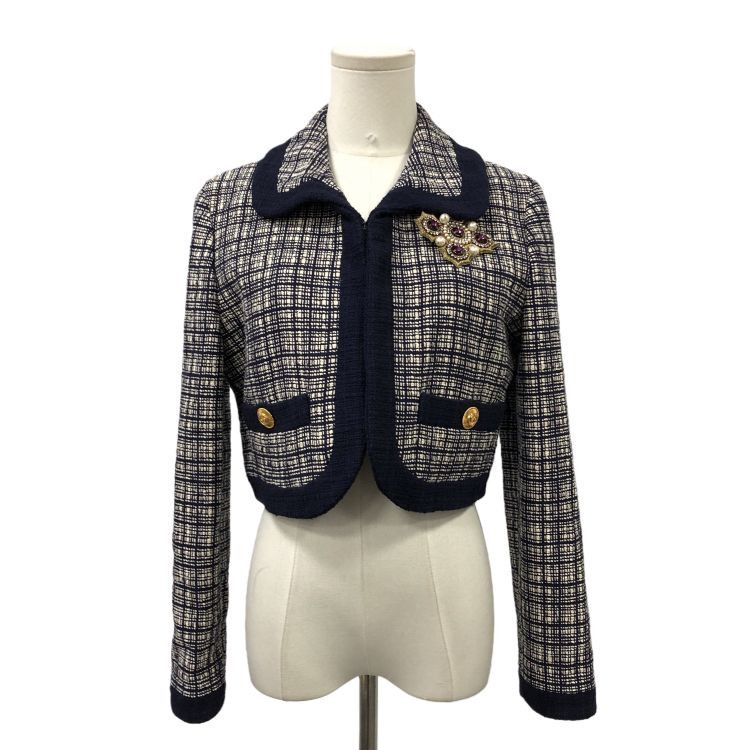 Gucci Gucci Tweed Check Jacket Size 42 Size M / US 6-8 / IT 42-44 - 1 Thumbnail