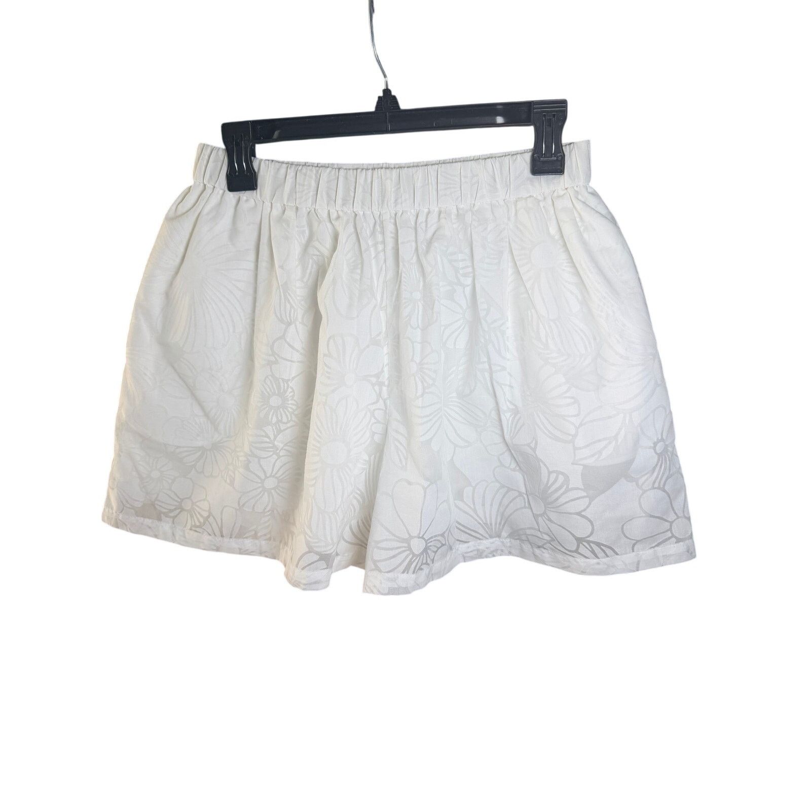 0044 Paris 0267 Roseanna Paris White Floral Mini Shorts Size 38 US 6 Size 28" / US 6 / IT 42 - 1 Thumbnail