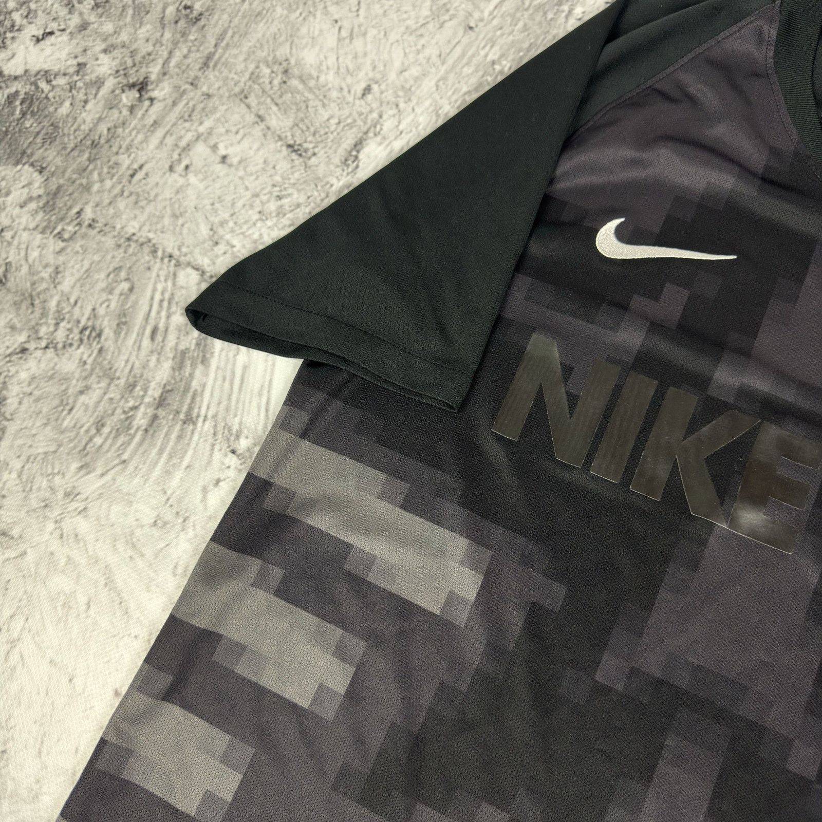 Nike Nike Dri-Fit Men's Black Gray Spellout FC Football Jersey M Size US M / EU 48-50 / 2 - 5 Thumbnail