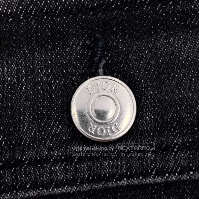 Dior Dior Black old flower stitched cotton lapel zipper denim j Size US S / EU 44-46 / 1 - 5 Thumbnail