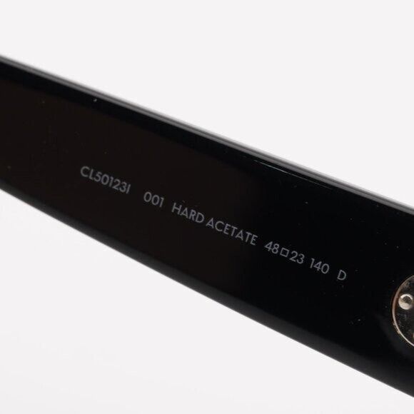 Celine Celine CL50123I 001 Eyeglasses Shiny Black 48mm Round Frame Size ONE SIZE - 5 Thumbnail
