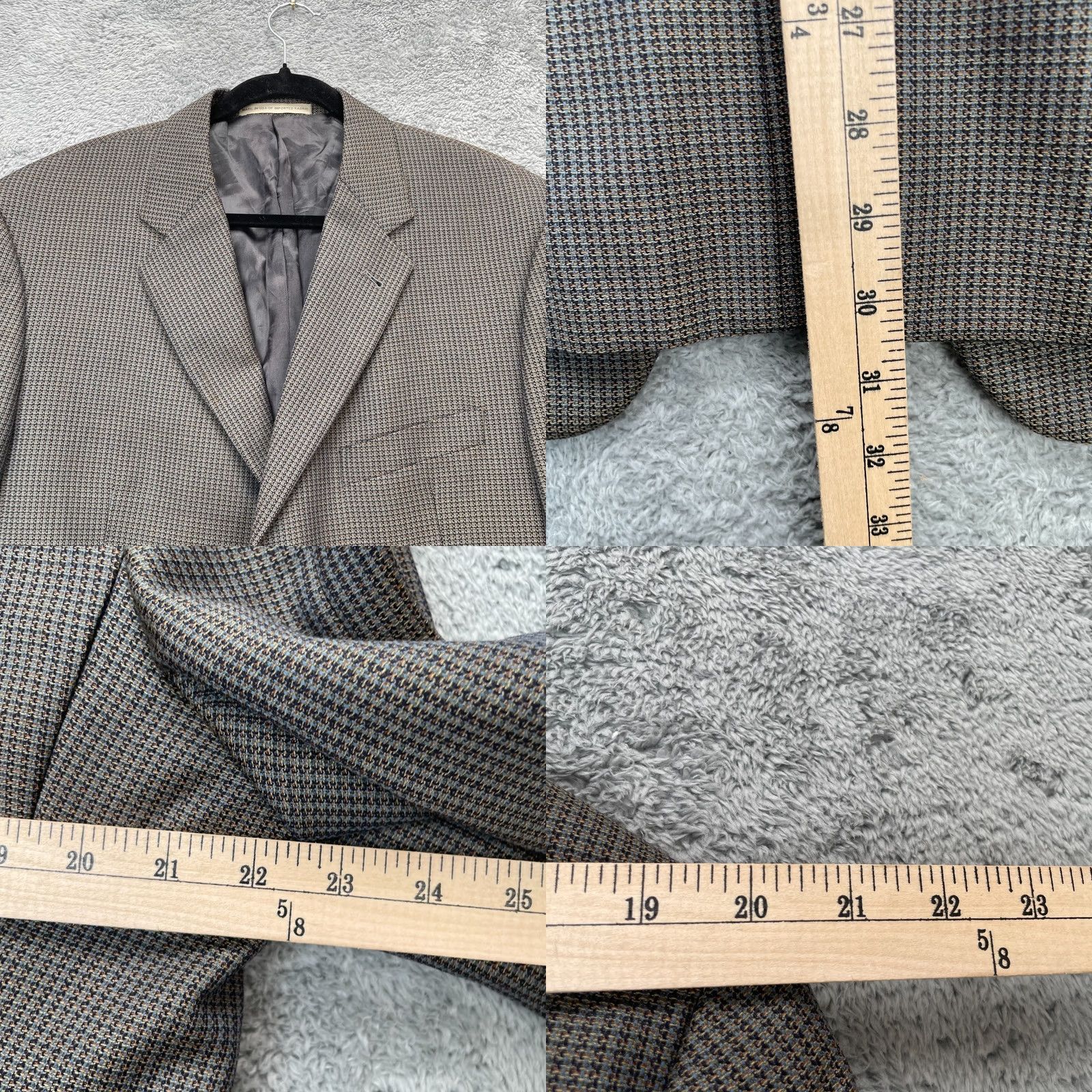 Joseph Abboud Joseph Abboud Jacket Mens 42R Brown Blazer Wool Formal Office Suit Classic Blazer Jacket Size 42R - 8 Thumbnail