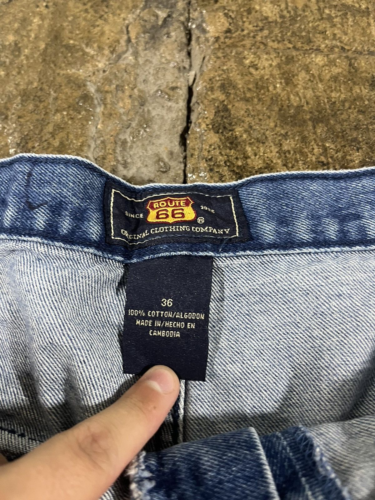Carhartt × Route 66 × Vintage Crazy Y2K Route 66 Cargo Jorts Essential Faded Skater Shorts Size US 36 / EU 52 - 6 Thumbnail