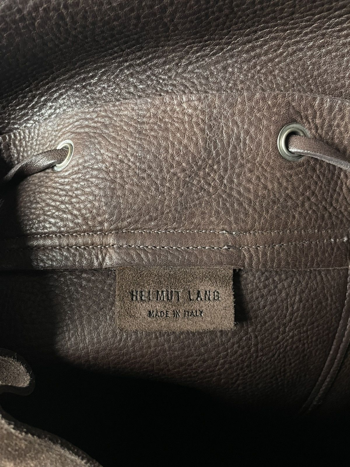 Helmut Lang Helmut Lang Vintage 90s Suede Leather Backpack Size ONE SIZE - 6 Thumbnail