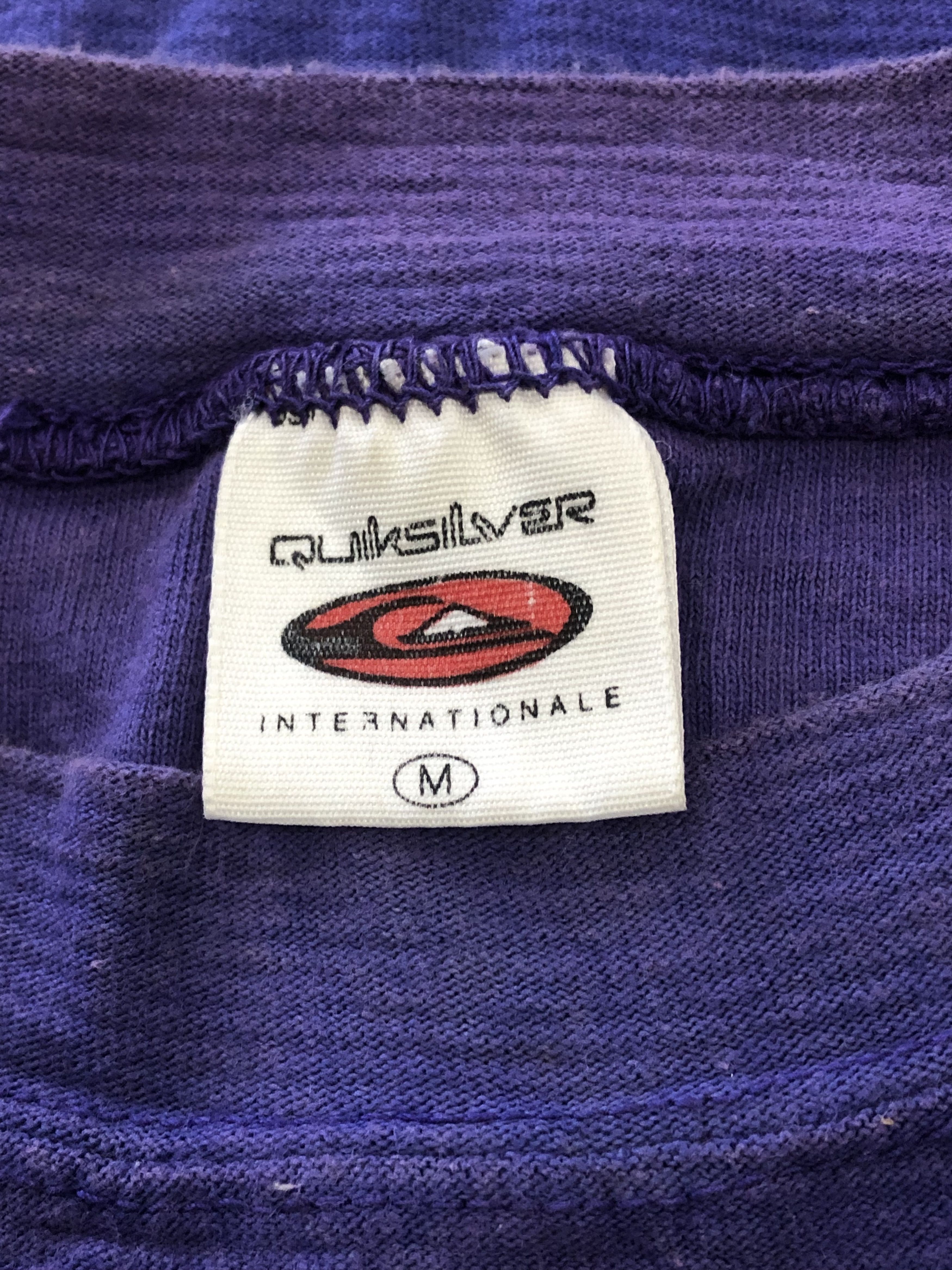 Quiksilver Vintage 90s Quiksilver Internationale Stripe Tee Size US M / EU 48-50 / 2 - 4 Thumbnail