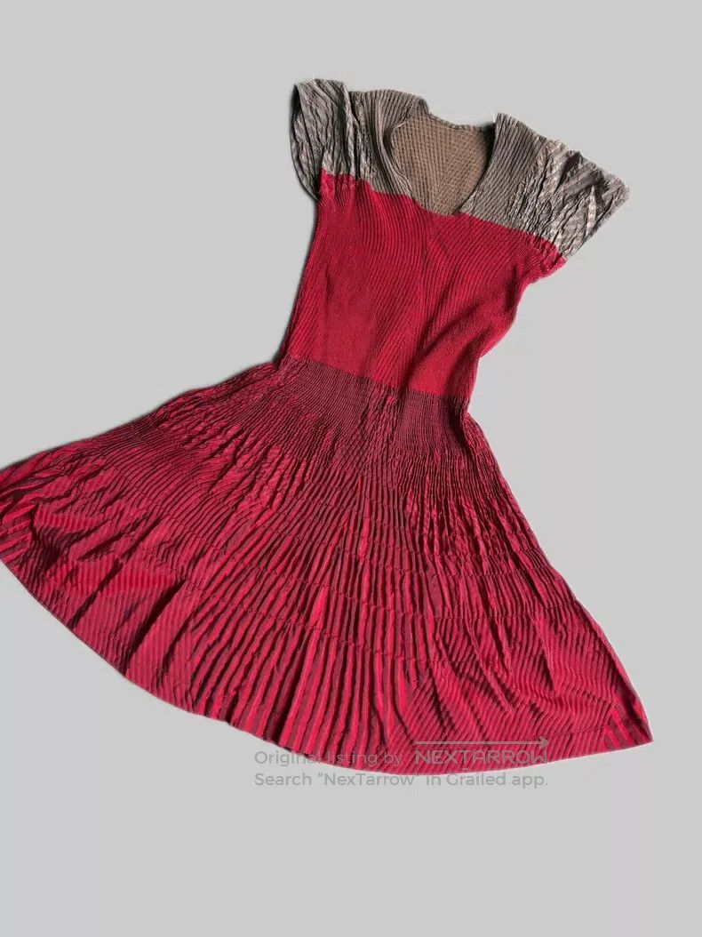 Issey Miyake Issey Miyake Red Dress Size M / US 6-8 / IT 42-44 - 4 Thumbnail
