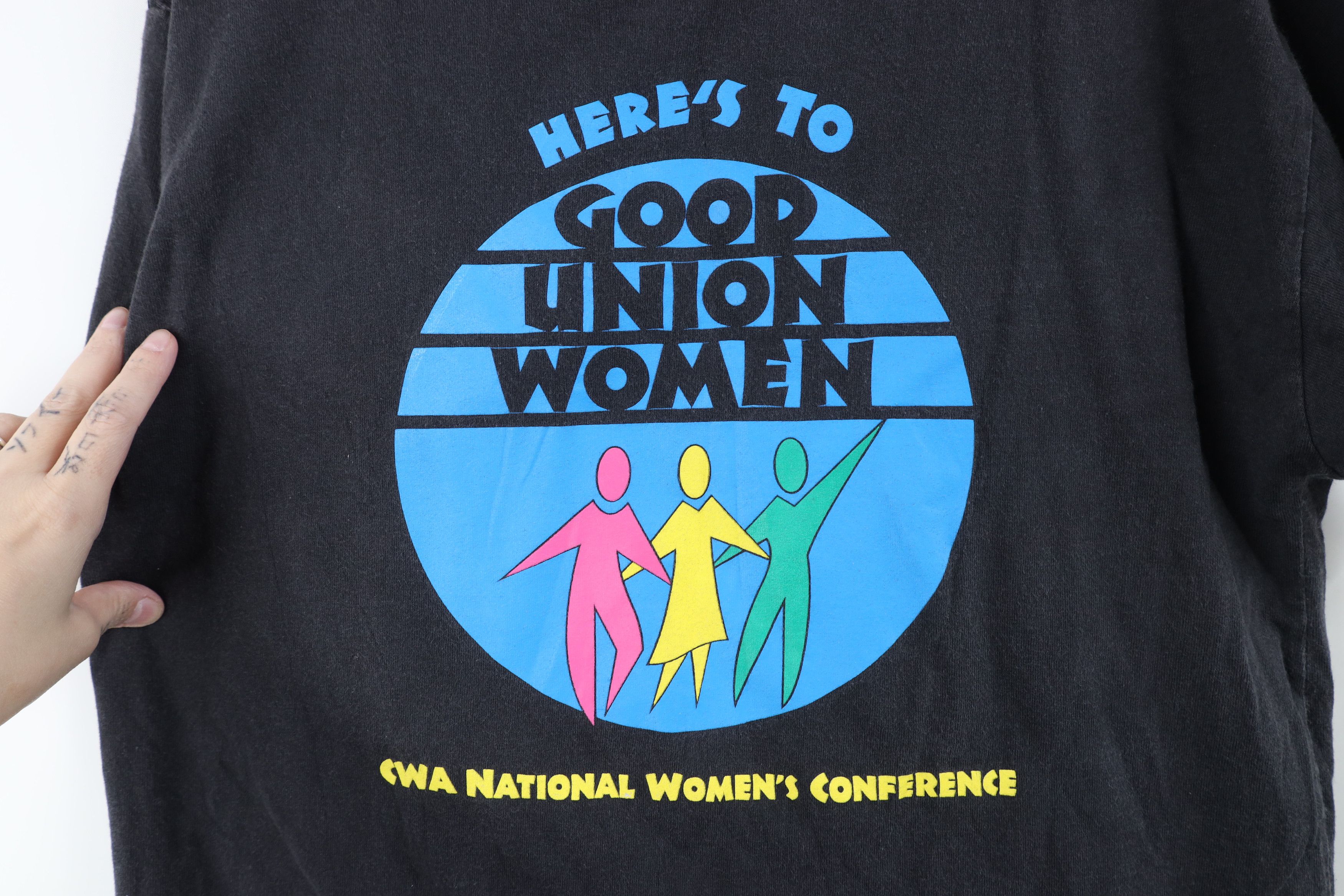Vintage Vintage 90s Union Made Union Women CWA Conference T-Shirt Size L / US 10 / IT 46 - 4 Thumbnail