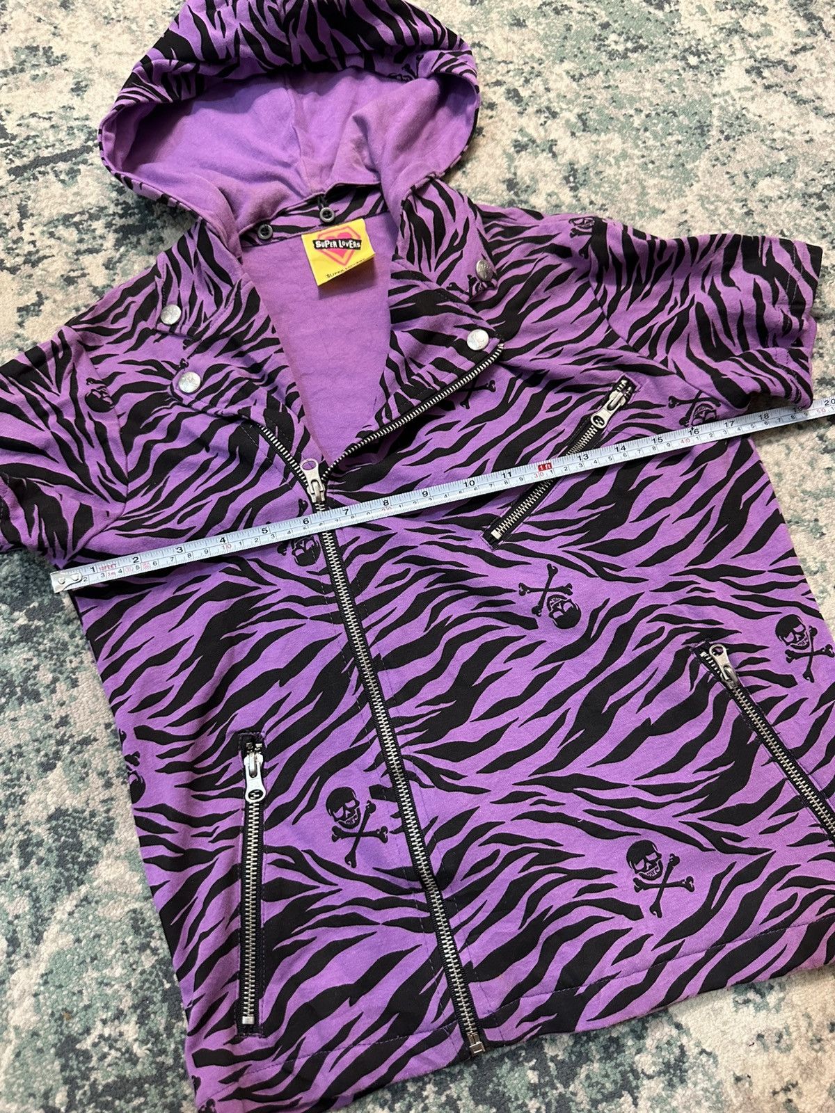 20471120 2000s Super Lovers - Double Collar Zipper Shirt With Hoodie Size US S / EU 44-46 / 1 - 12 Thumbnail