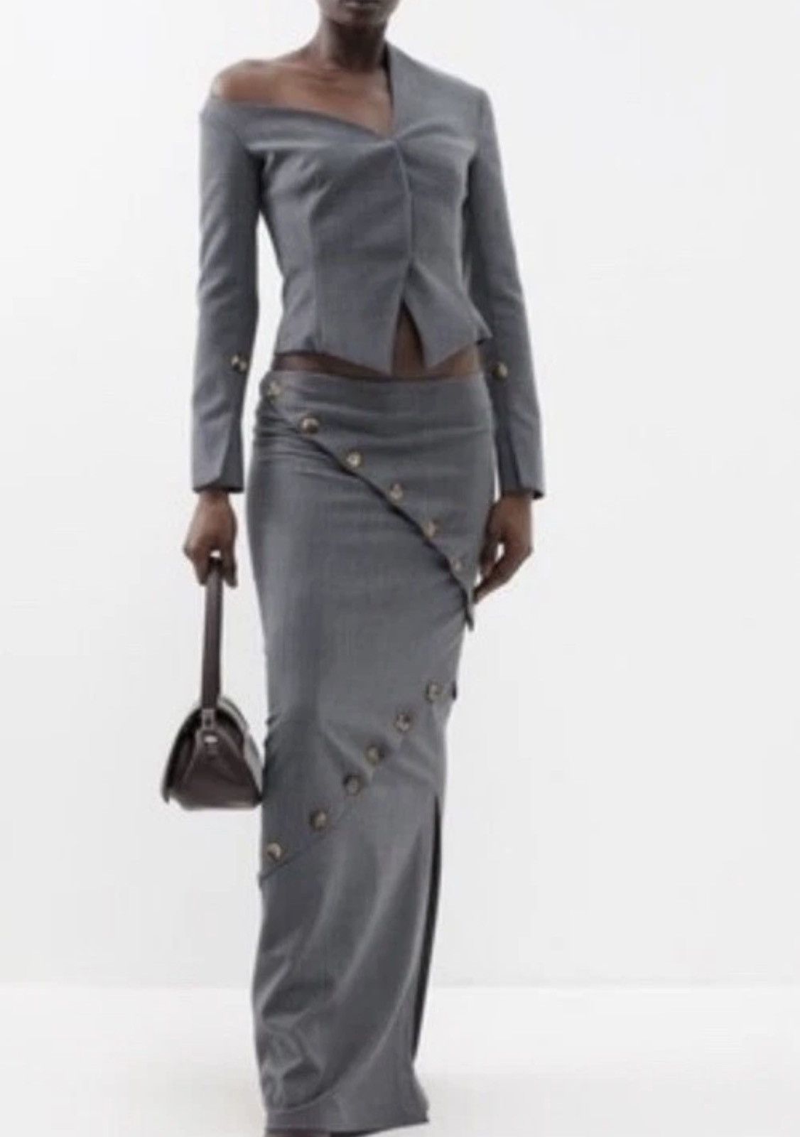 A.W.A.K.E. MODE Awake Mode One Shoulder Asymmetrical Blazer size 36 Size XS / US 0-2 / IT 36-38 - 4 Thumbnail
