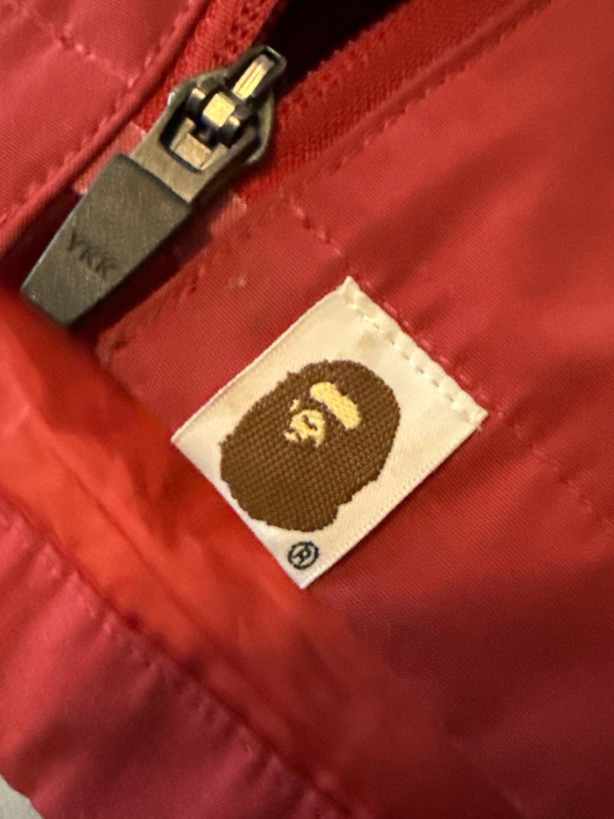 Bape Bape shark hood red windbreaker Size US L / EU 52-54 / 3 - 9 Thumbnail
