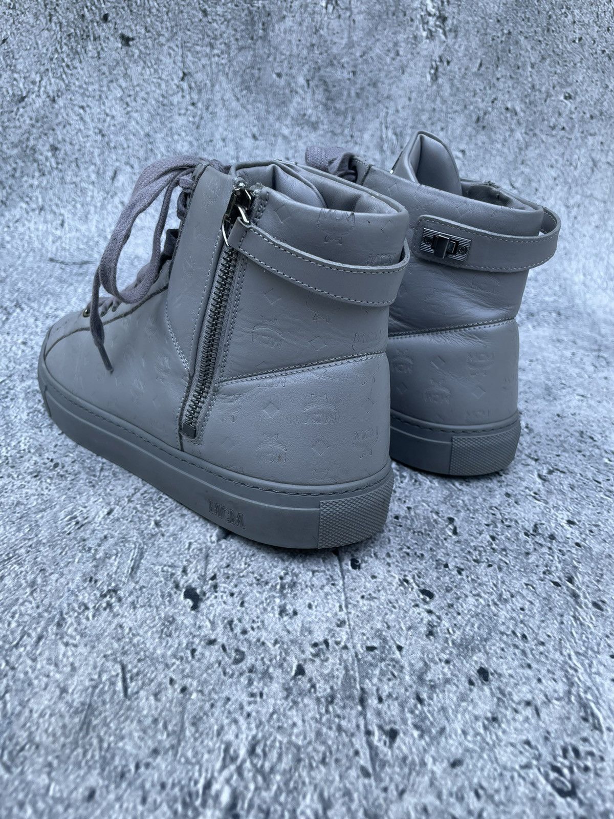 MCM MCM hi top grey sneaker Size US 7 / EU 40 - 3 Thumbnail