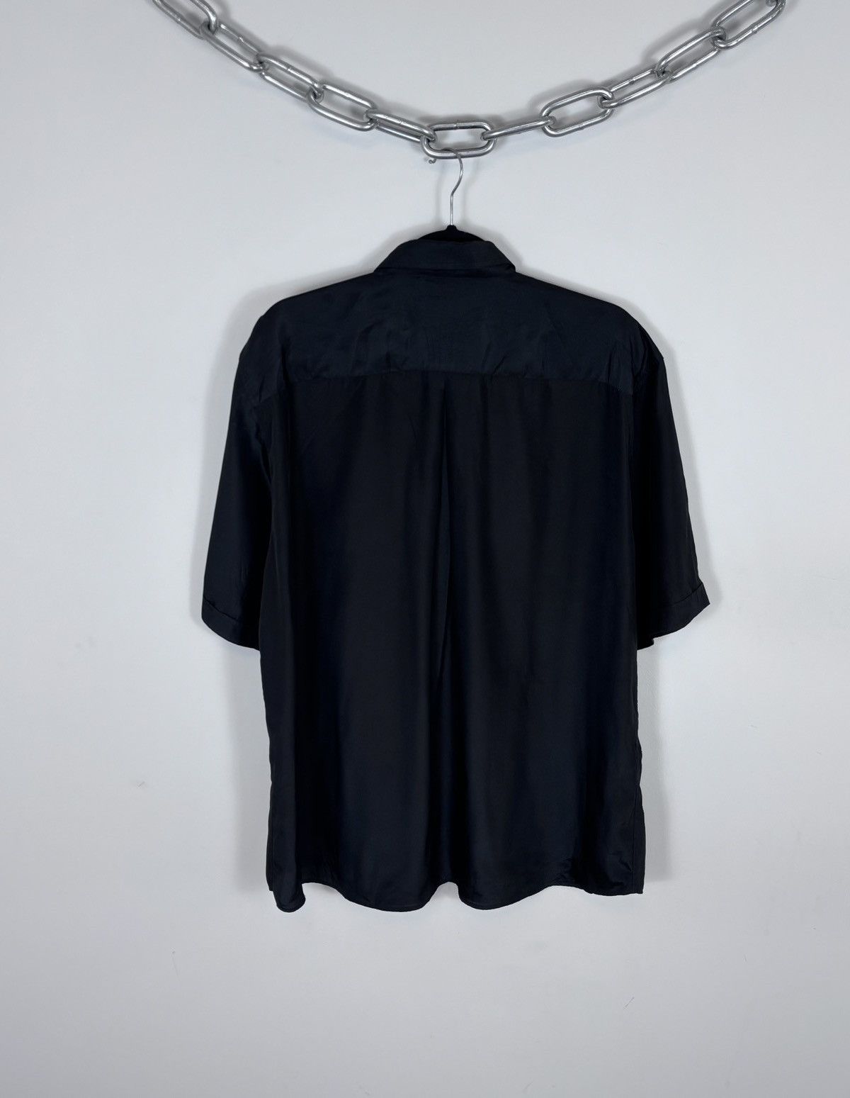 Pierre Balmain Vintage Pierre Balmain Men’s Black Short Sleeve Shirt Size US XL / EU 56 / 4 - 19 Thumbnail