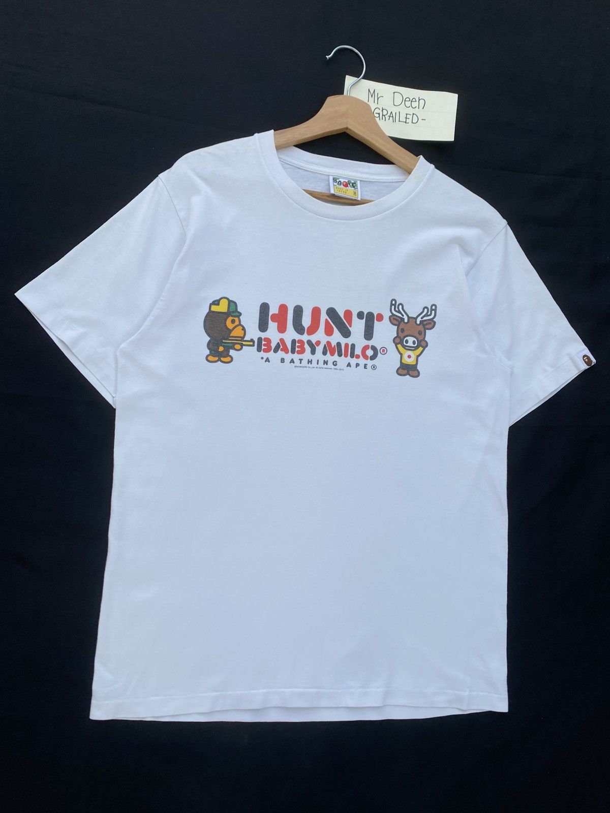 Bape Rare BAPE SS2010 Hunt Baby Milo Tshirt Size US M / EU 48-50 / 2 - 3 Thumbnail