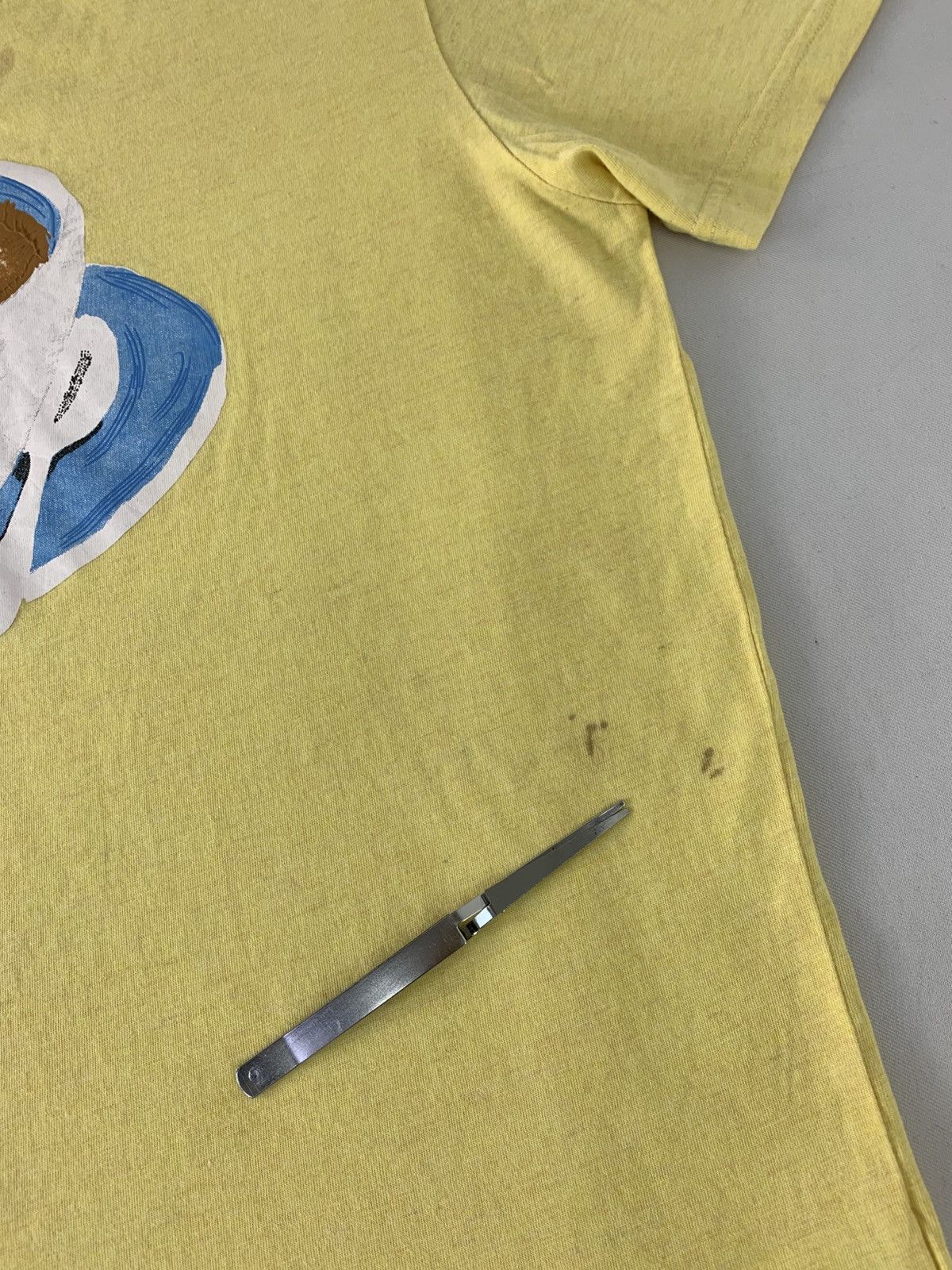 Fendi Fendi Roma Italia Cup Coffee Graphic Screen Printed Tee Size US S / EU 44-46 / 1 - 16 Thumbnail
