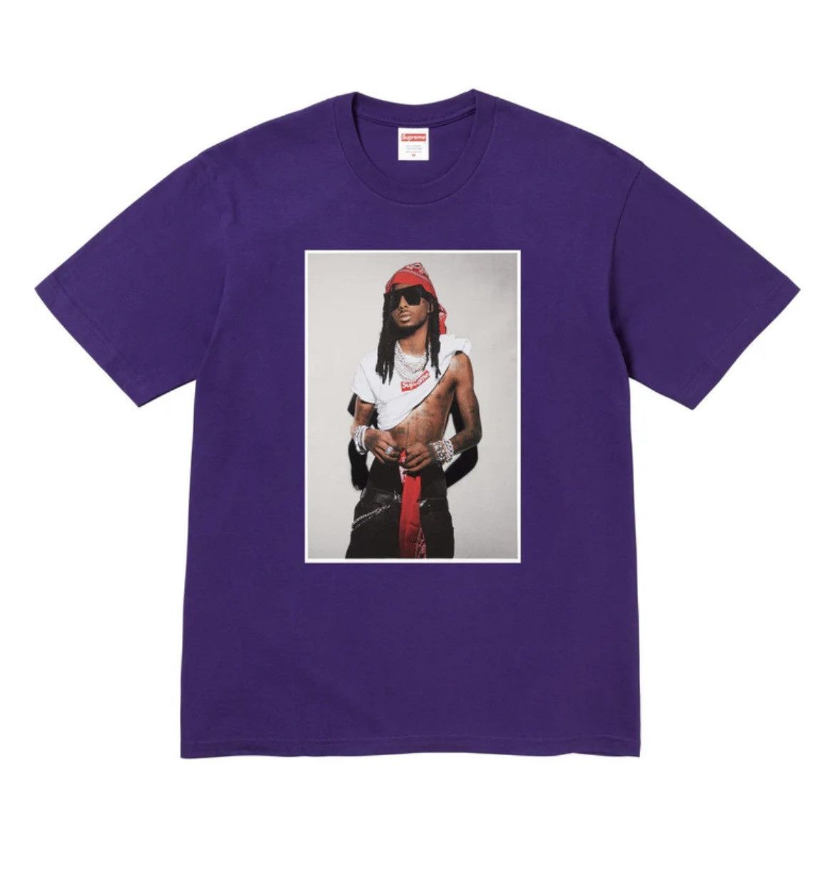 【新品未使用】SUPREME Basquiat Photo Tee Kanye着 Supreme Supreme 2013 Jean Michel Basquiat Photo Print Tee