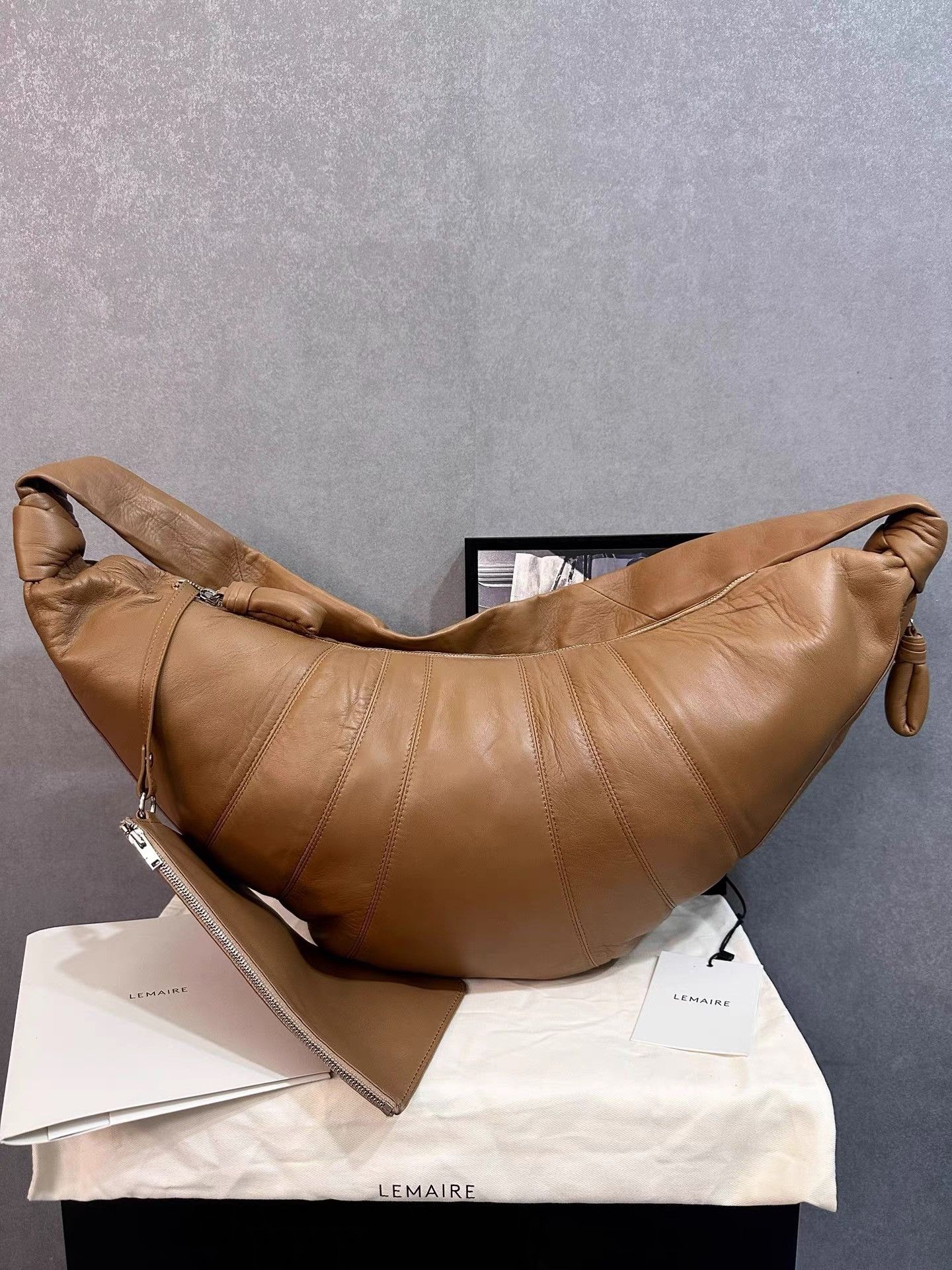 Lemaire Lemaire Large Lambskin Croissant Bag K34 Size ONE SIZE - 2 Thumbnail