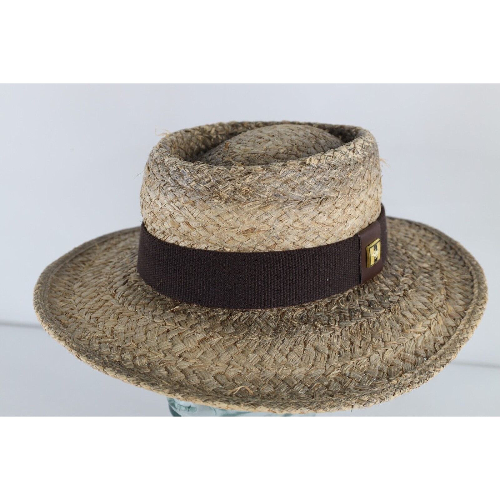 Vintage Vintage Peter Grimm True Character Natural Straw Golfing Hat Size ONE SIZE - 1 Thumbnail