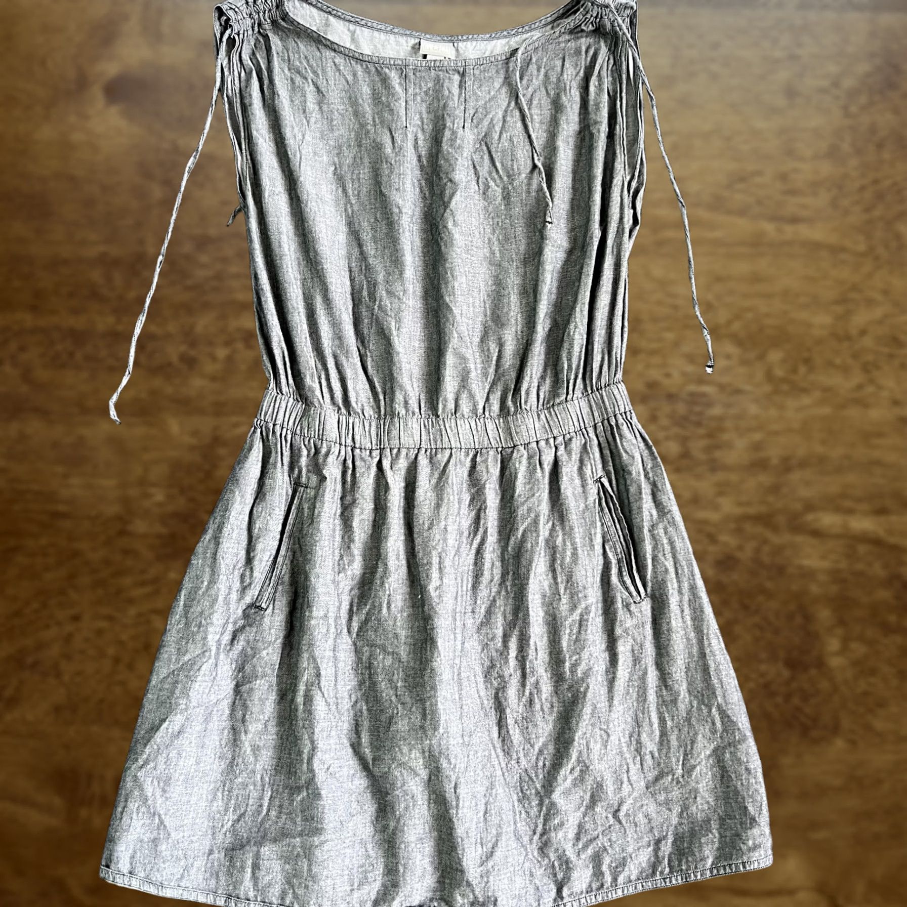 Converse Converse One Star Dress Womens Medium Gray Chambray Sleeveless Sundress Pockets Size M / US 6-8 / IT 42-44 - 1 Thumbnail