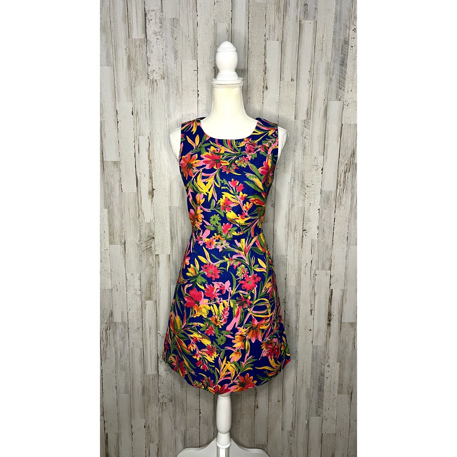 J.Crew NWT J.CREW Women's Multicolor Botanical Floral Shift Dress Size M / US 6-8 / IT 42-44 - 1 Thumbnail