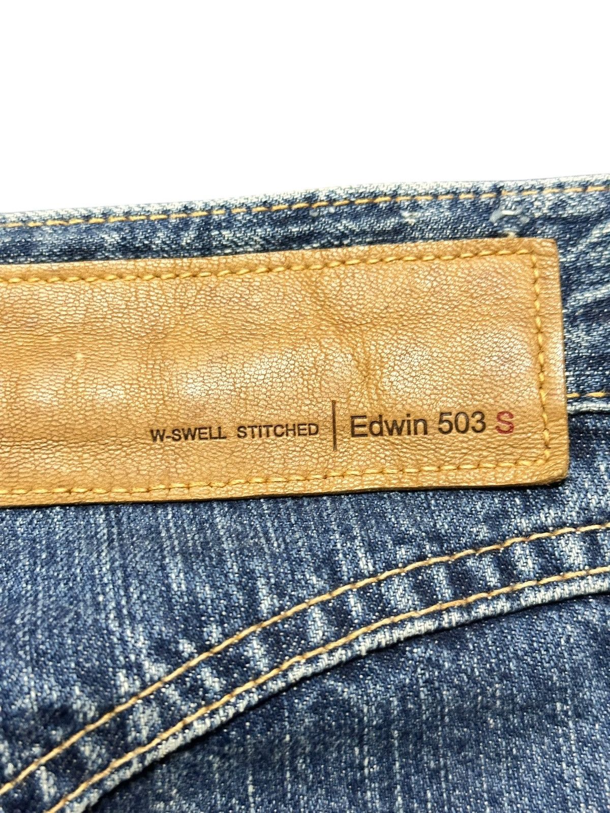 Edwin Vintage Edwin 503-S W-Well Stitch Mudwash Distressed Denim Size US 32 / EU 48 - 7 Thumbnail