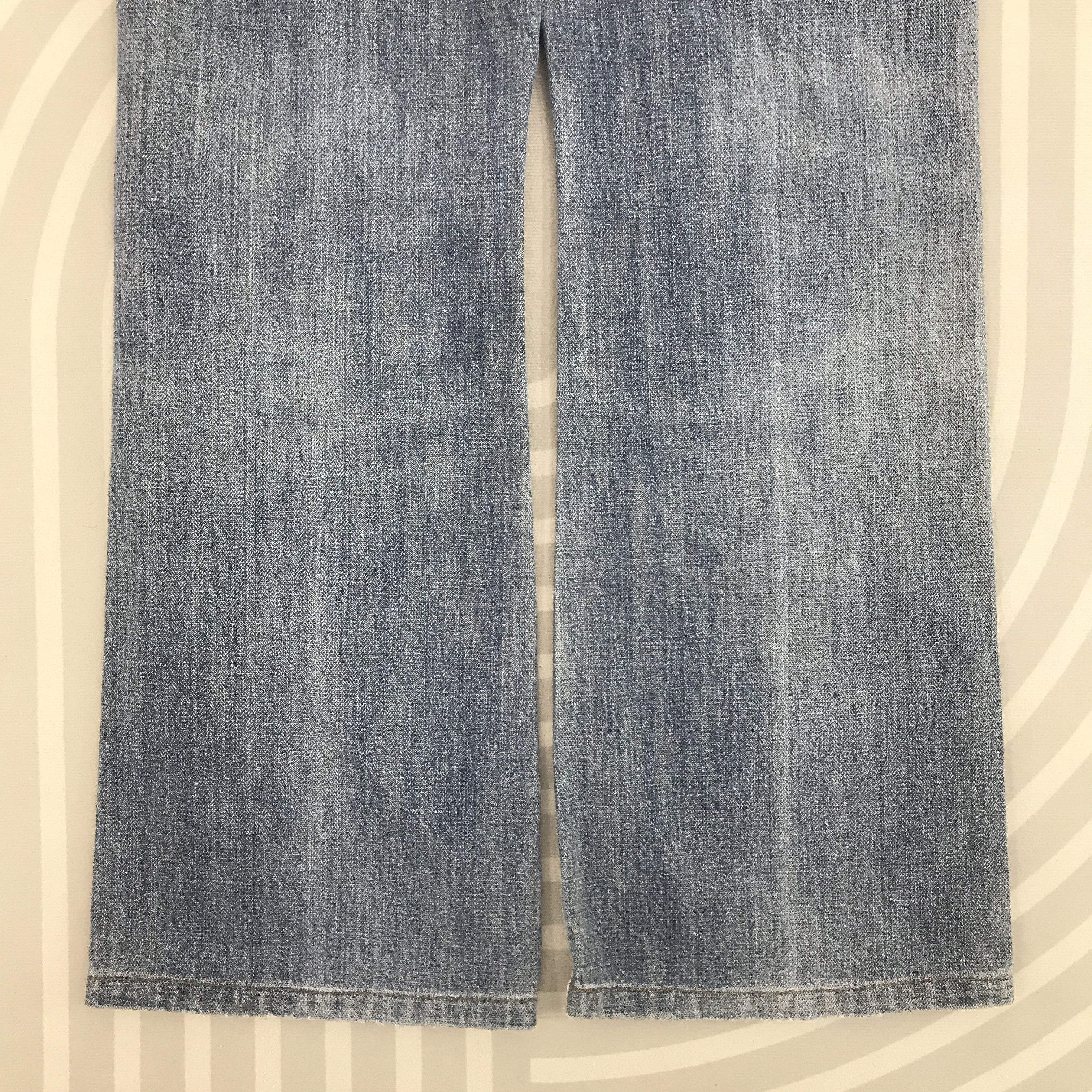 Vintage × Wrangler Flare Wrangler Distressed denim Bootcut design jeans pants Size US 31 - 6 Thumbnail