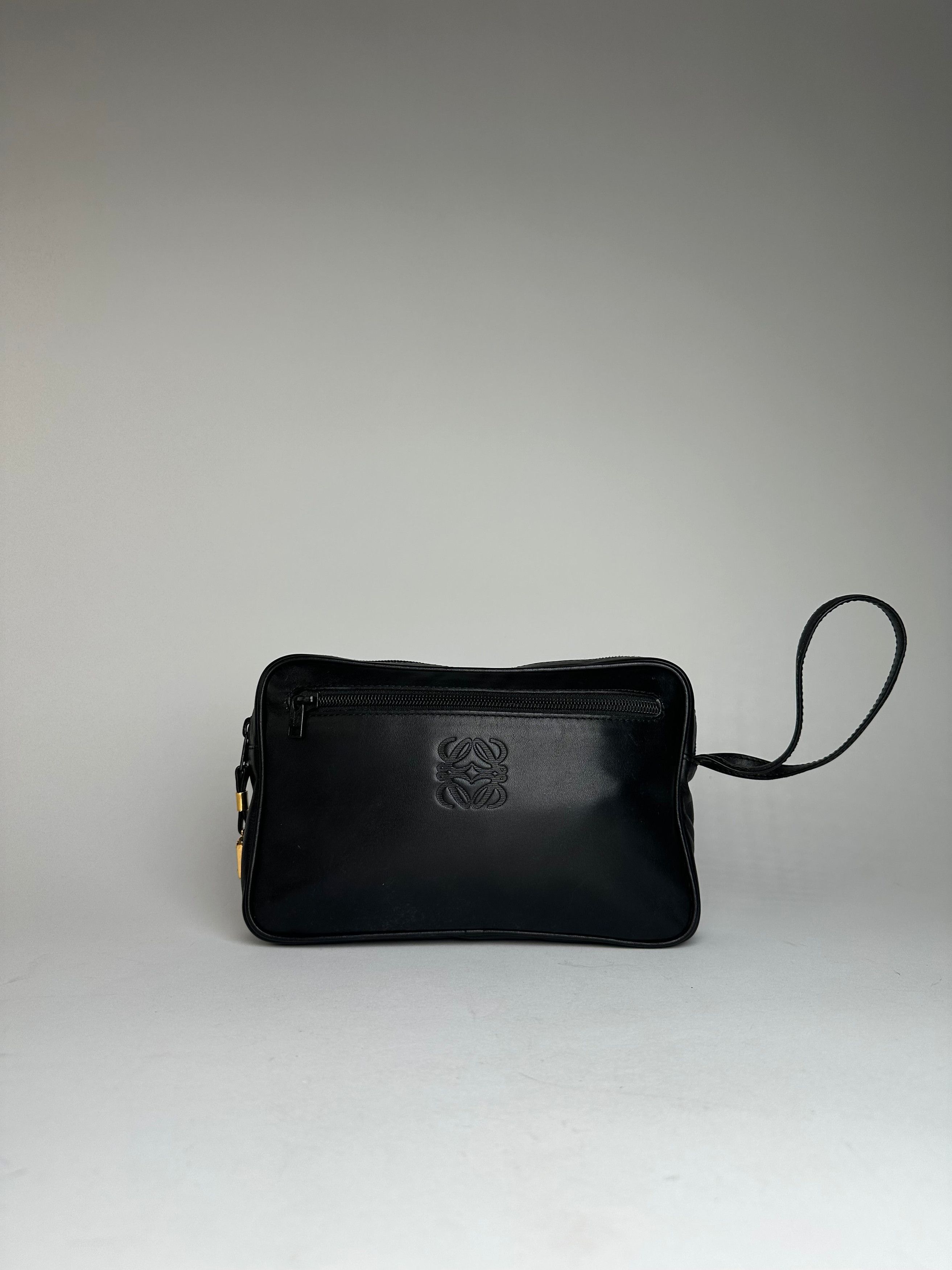 Loewe Vintage Madrid Leather Clutch Black Size ONE SIZE - 1 Thumbnail