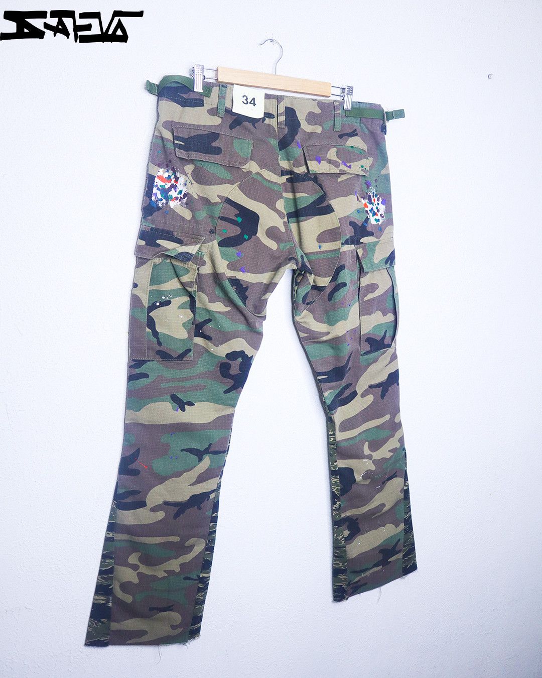 MNML Bootcut Cargo Flare Raw Pants NEW Size US 34 / EU 50 - 6 Thumbnail