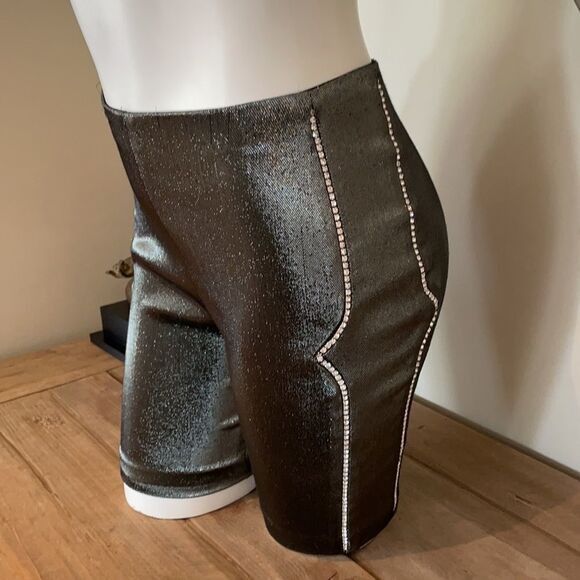 Area -AREA S luxury BICYCLE SHORTS WITH CRYSTALS open to offers Size 28" / US 6 / IT 42 - 1 Thumbnail