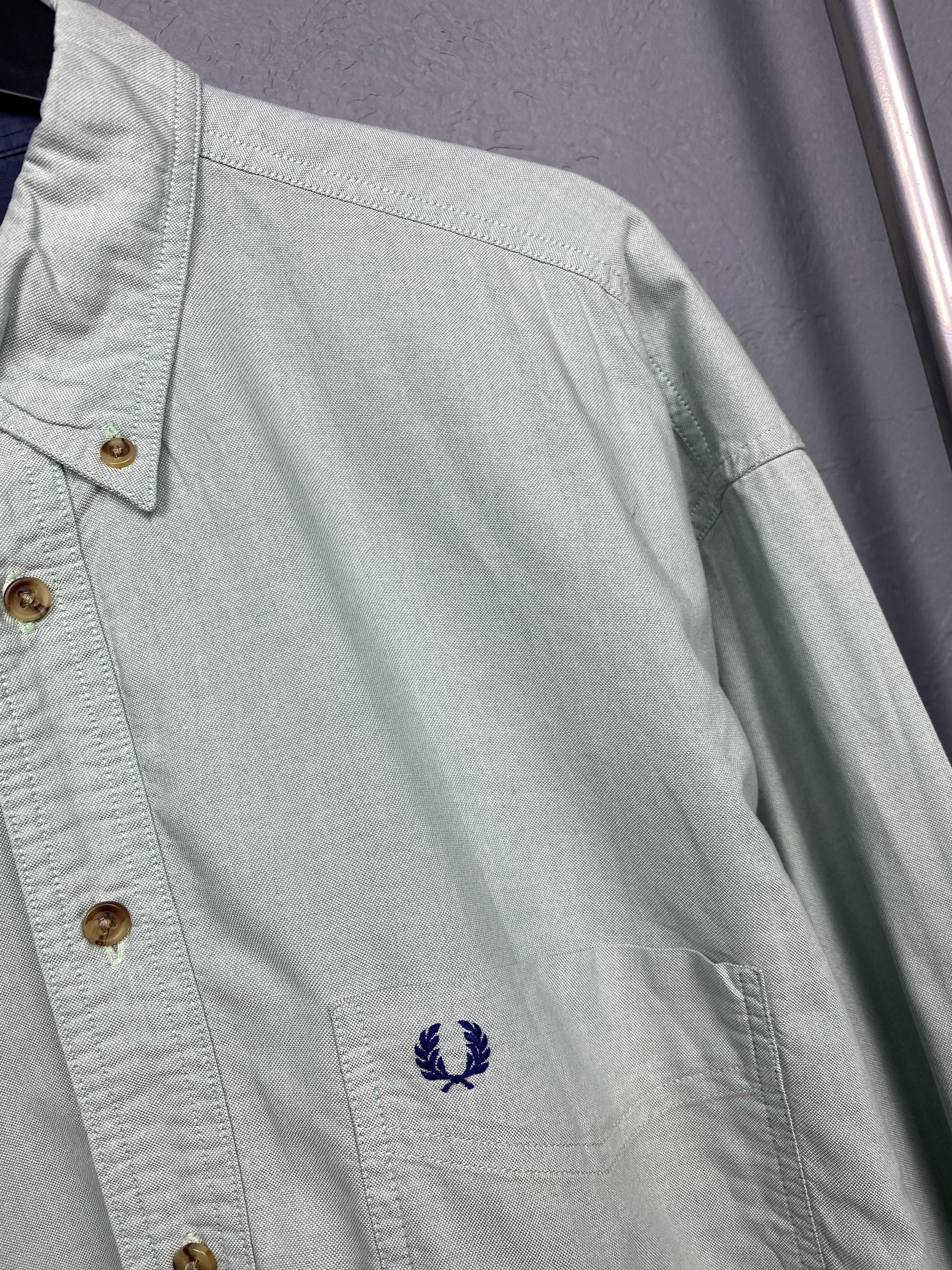 Fred Perry Fred Perry Vintage Mens Long Sleeve Shirt Size US L / EU 52-54 / 3 - 3 Thumbnail