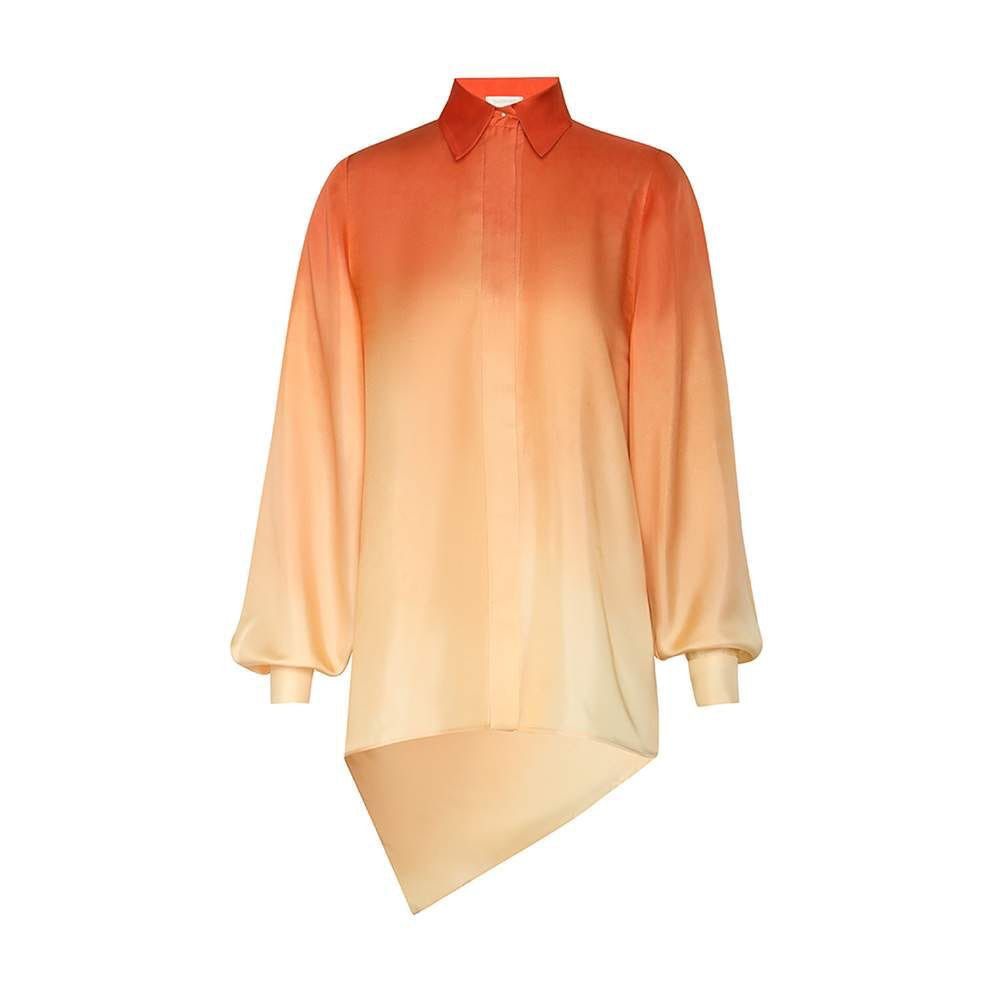 Zimmermann oc11z0525 Tranquillity Scarf Shirt in Orange Size XS / US 0-2 / IT 36-38 - 1 Thumbnail