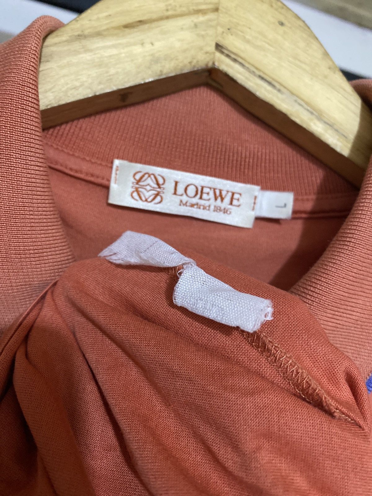 Loewe × Vintage Vintage Loewe Poloshirt Size US L / EU 52-54 / 3 - 3 Thumbnail