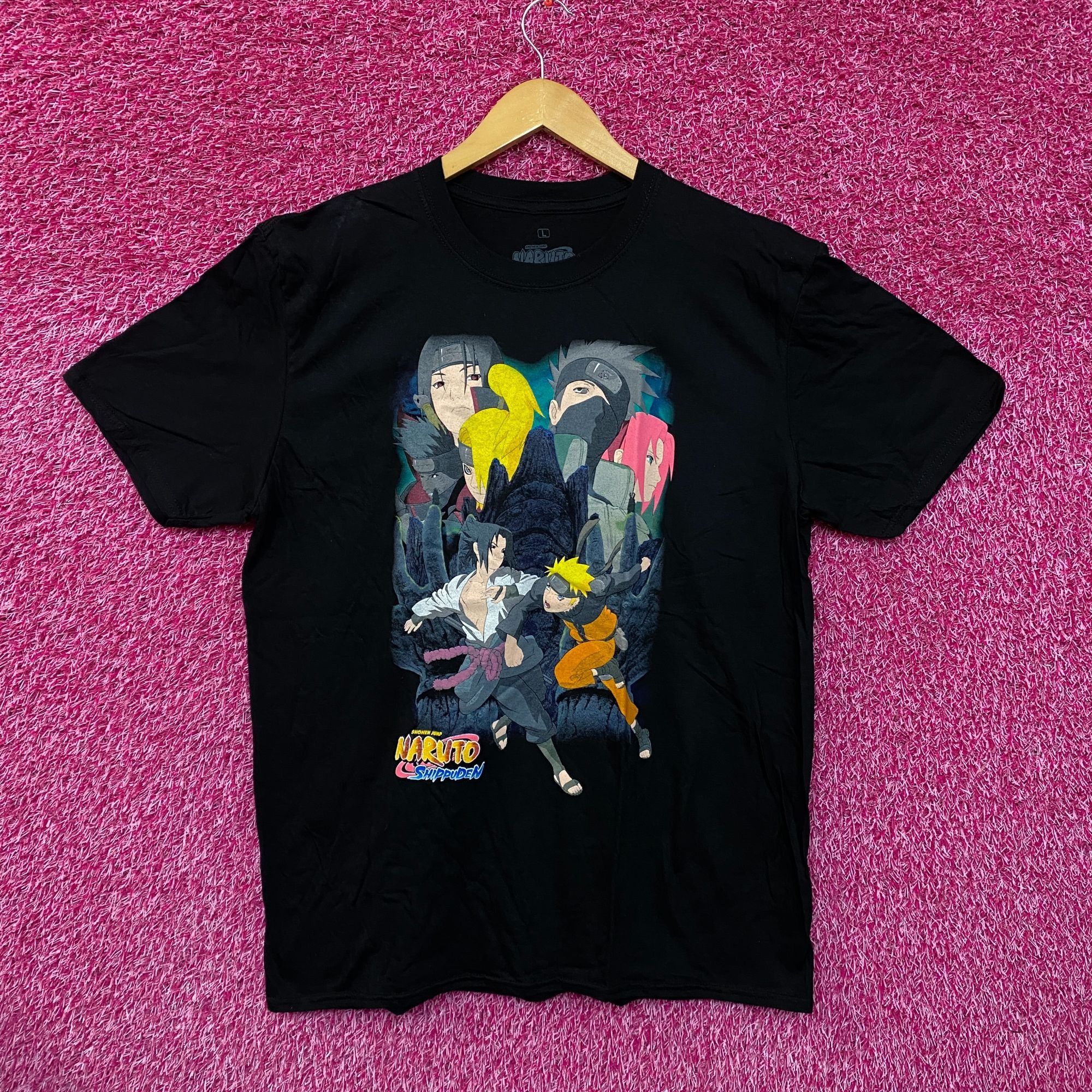Anime Naruto Shippuden Naruto n Team7 vs Sasuke n Akatsuki Tee L Size US L / EU 52-54 / 3 - 1 Thumbnail