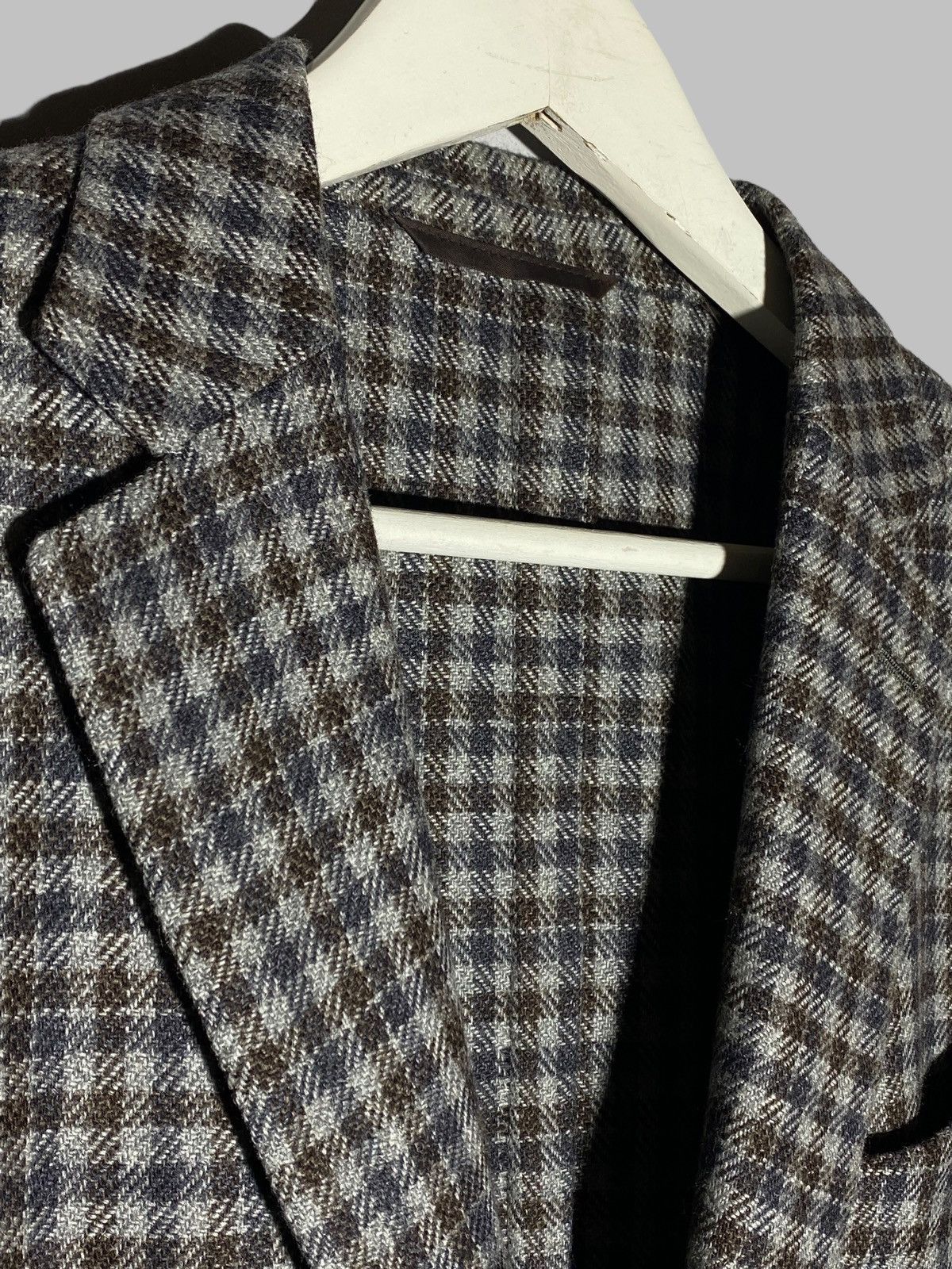 Ermenegildo Zegna Ermenegildo Zegna Soft-Constructed Checked Cashmere Blazer Size 48R - 5 Thumbnail